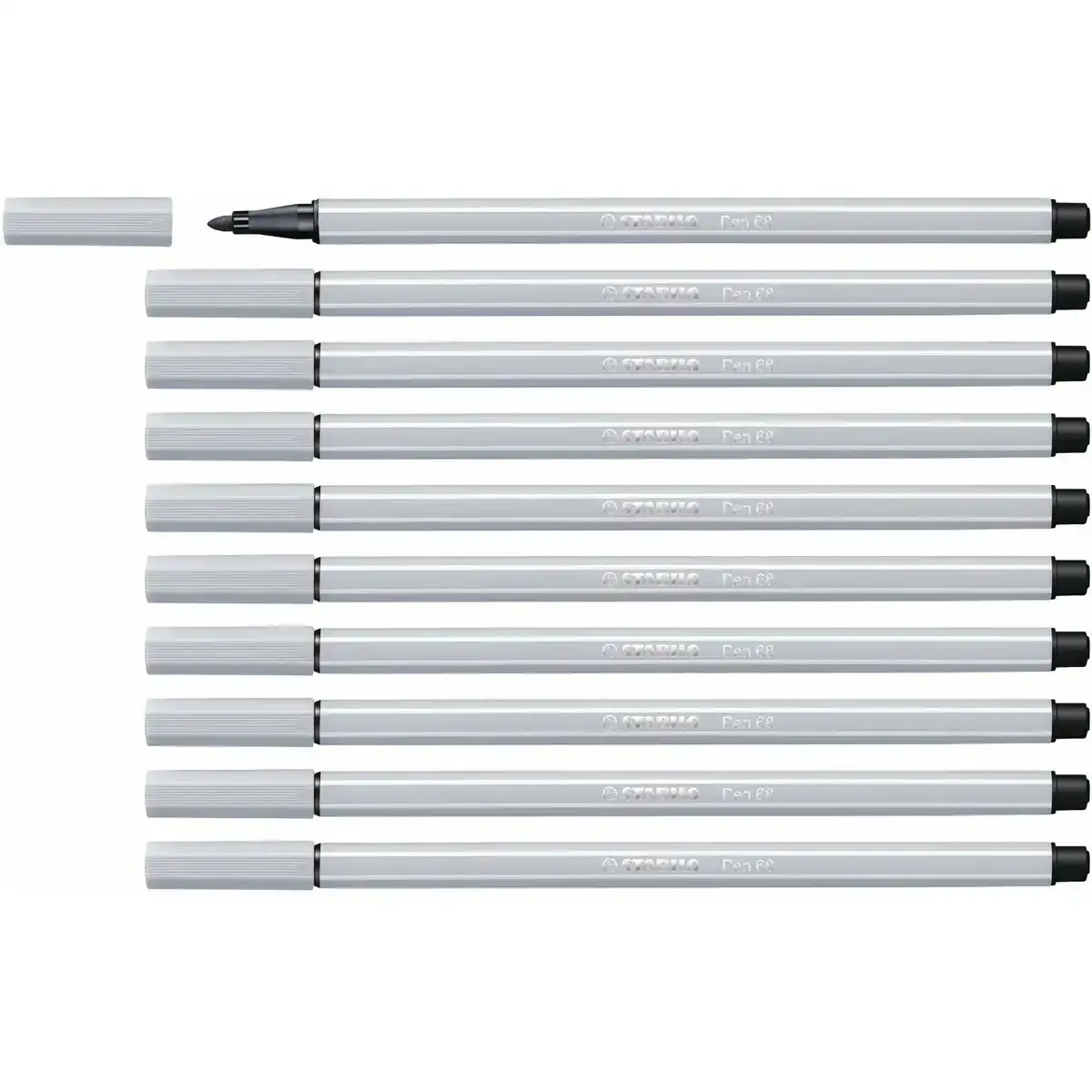 Feutres stabilo pen 68 gris clair 10 unites_1246. DIAYTAR COTE D'IVOIRE - Votre Portail Vers l'Exclusivité. Explorez notre boutique en ligne pour découvrir des produits uniques et raffinés, conçus pour ceux qui recherchent l'excellence.