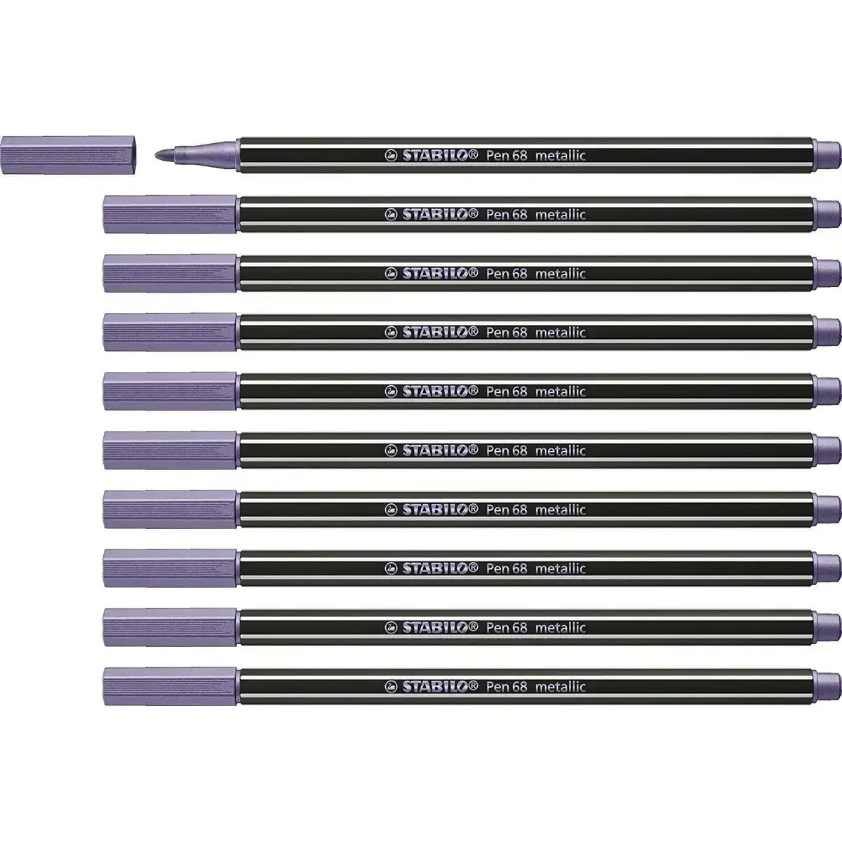 Feutres stabilo pen 68 metallic 10 unites_7635. DIAYTAR COTE D'IVOIRE - Où Choisir est un Acte d'Amour pour le Côte d'Ivoire. Explorez notre boutique en ligne et choisissez des articles qui célèbrent la culture et l'artisanat du pays.