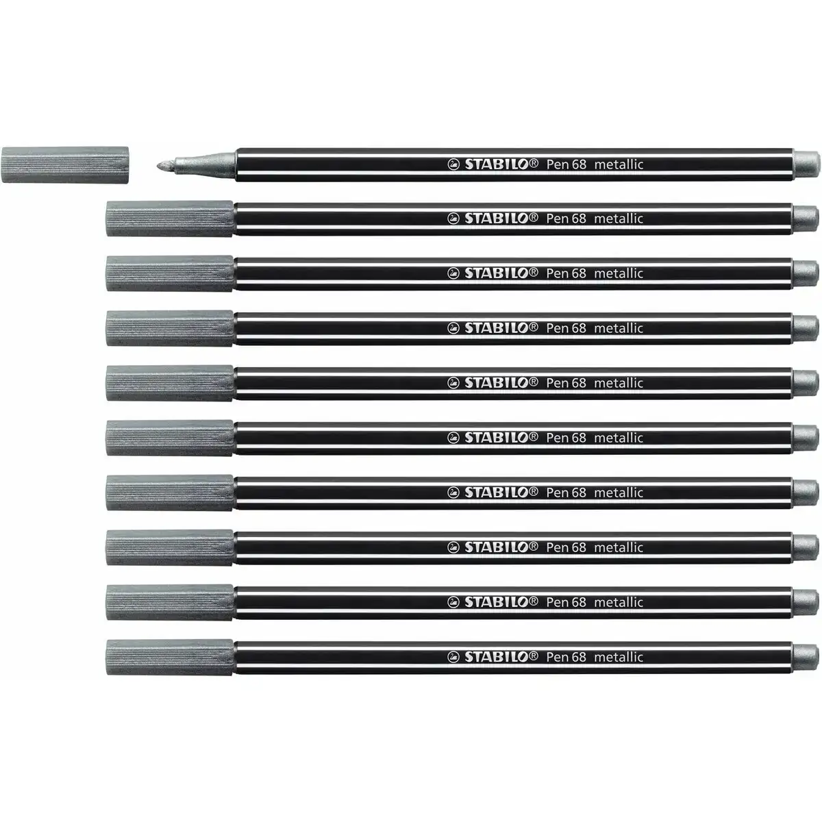 Feutres stabilo pen 68 metallic argente 10 unites _6528. DIAYTAR COTE D'IVOIRE - Votre Plaisir Shopping à Portée de Clic. Explorez notre boutique en ligne et trouvez des produits qui ajoutent une touche de bonheur à votre vie quotidienne.