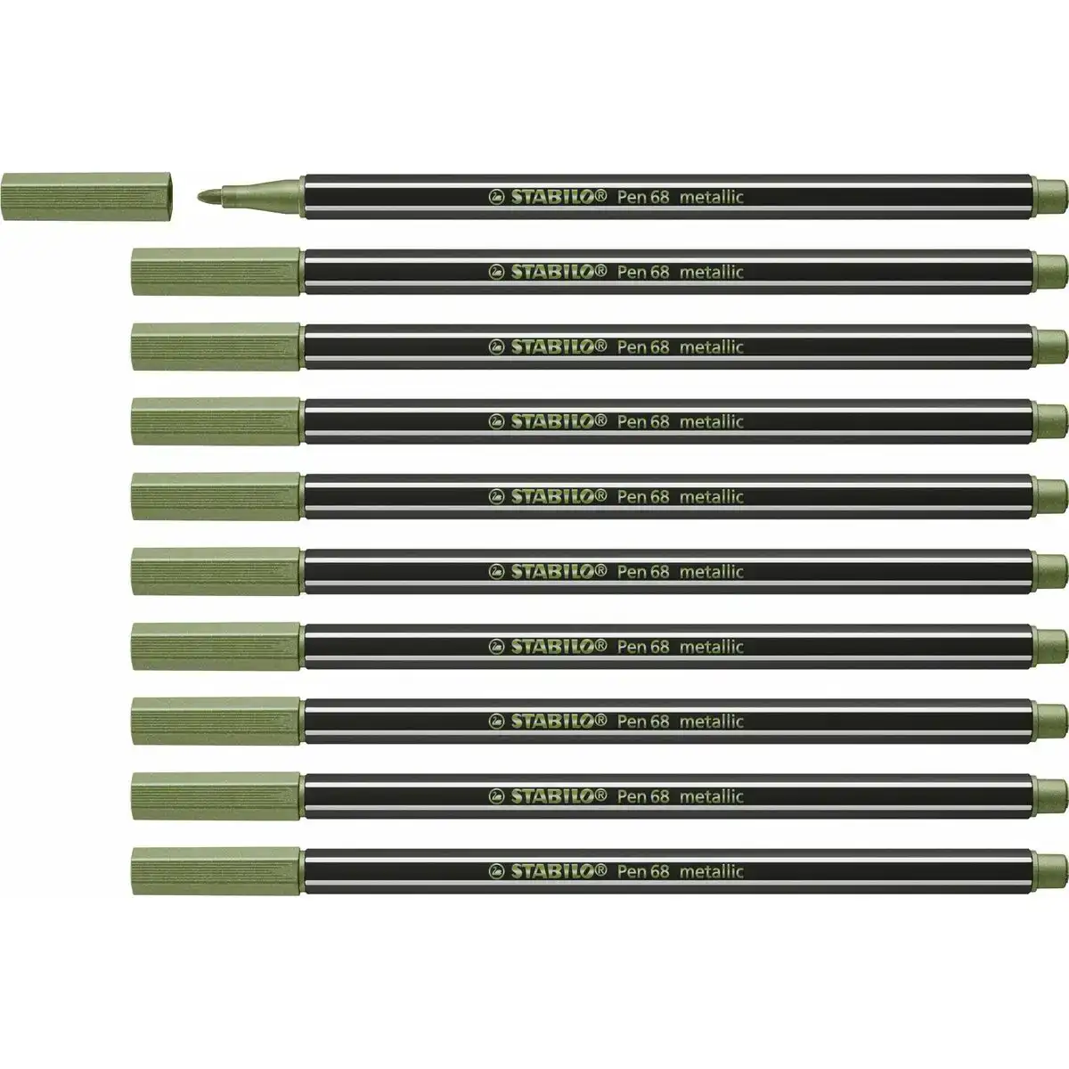 Feutres stabilo pen 68 metallic leaf vert 10 unites_6539. DIAYTAR COTE D'IVOIRE - Votre Destination Shopping Authentique. Explorez notre boutique en ligne et découvrez des trésors qui reflètent l'âme du Côte d'Ivoire, pour une expérience shopping unique.