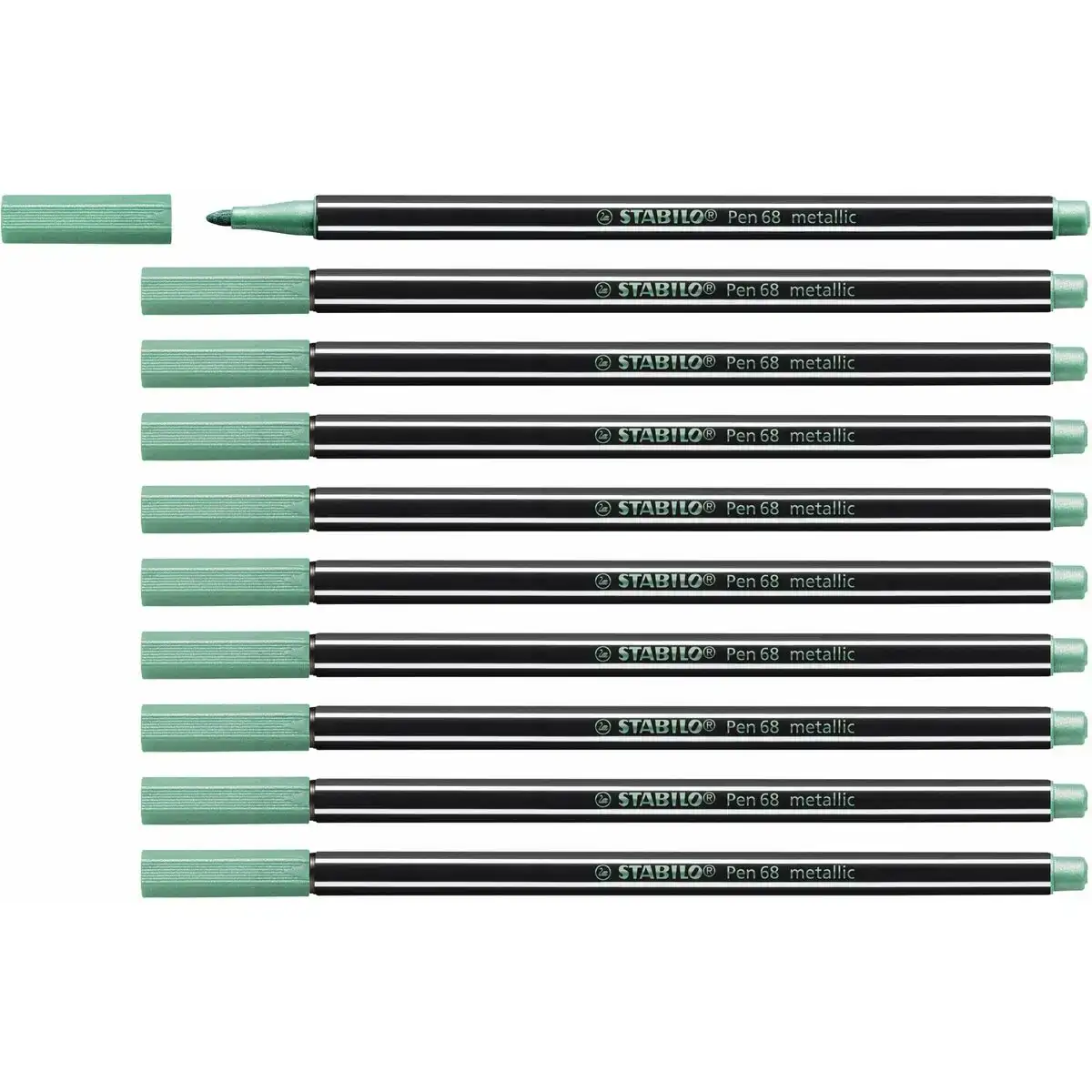 Feutres stabilo pen 68 metallic vert 10 unites_6435. DIAYTAR COTE D'IVOIRE - Où Chaque Détail Fait la Différence. Parcourez notre sélection soignée et choisissez des articles qui rehaussent votre quotidien, du fonctionnel à l'esthétique.