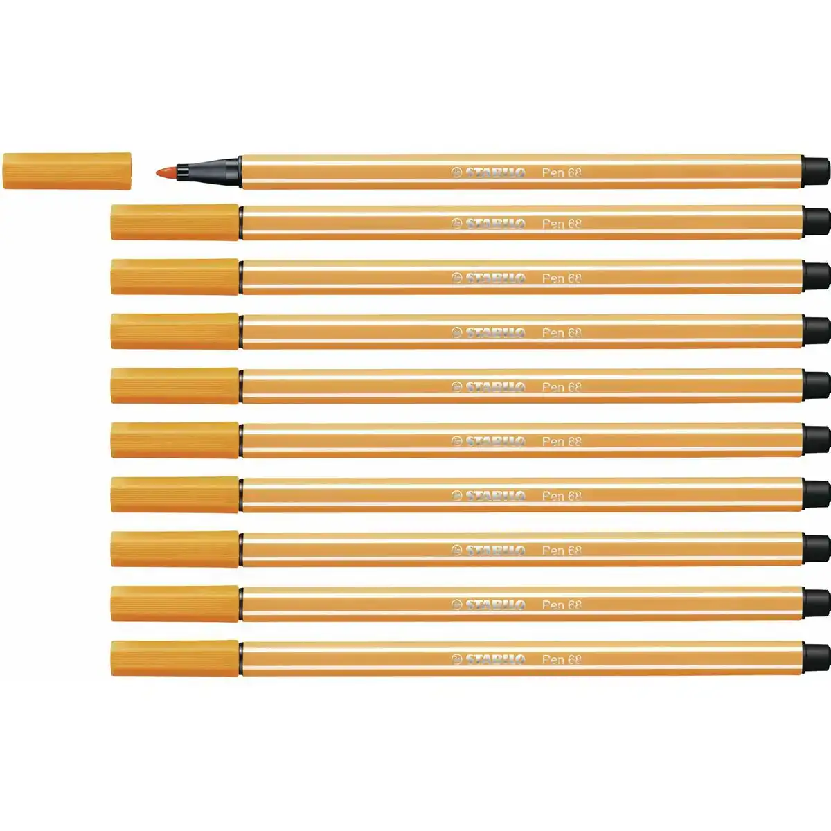 Feutres stabilo pen 68 orange 10 unites_5944. DIAYTAR COTE D'IVOIRE - L'Art de Vivre le Shopping Inspiré. Parcourez notre catalogue et choisissez des produits qui reflètent votre passion pour la beauté et l'authenticité.