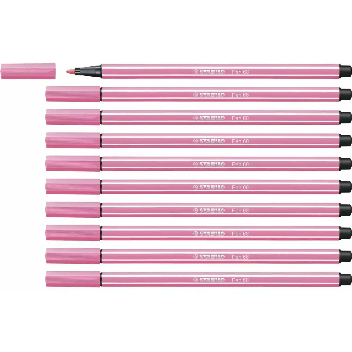 Feutres stabilo pen 68 rose clair 10 unites_2231. DIAYTAR COTE D'IVOIRE - Où Choisir est un Plaisir Responsable. Explorez notre boutique en ligne et adoptez des produits qui reflètent notre engagement envers la durabilité.