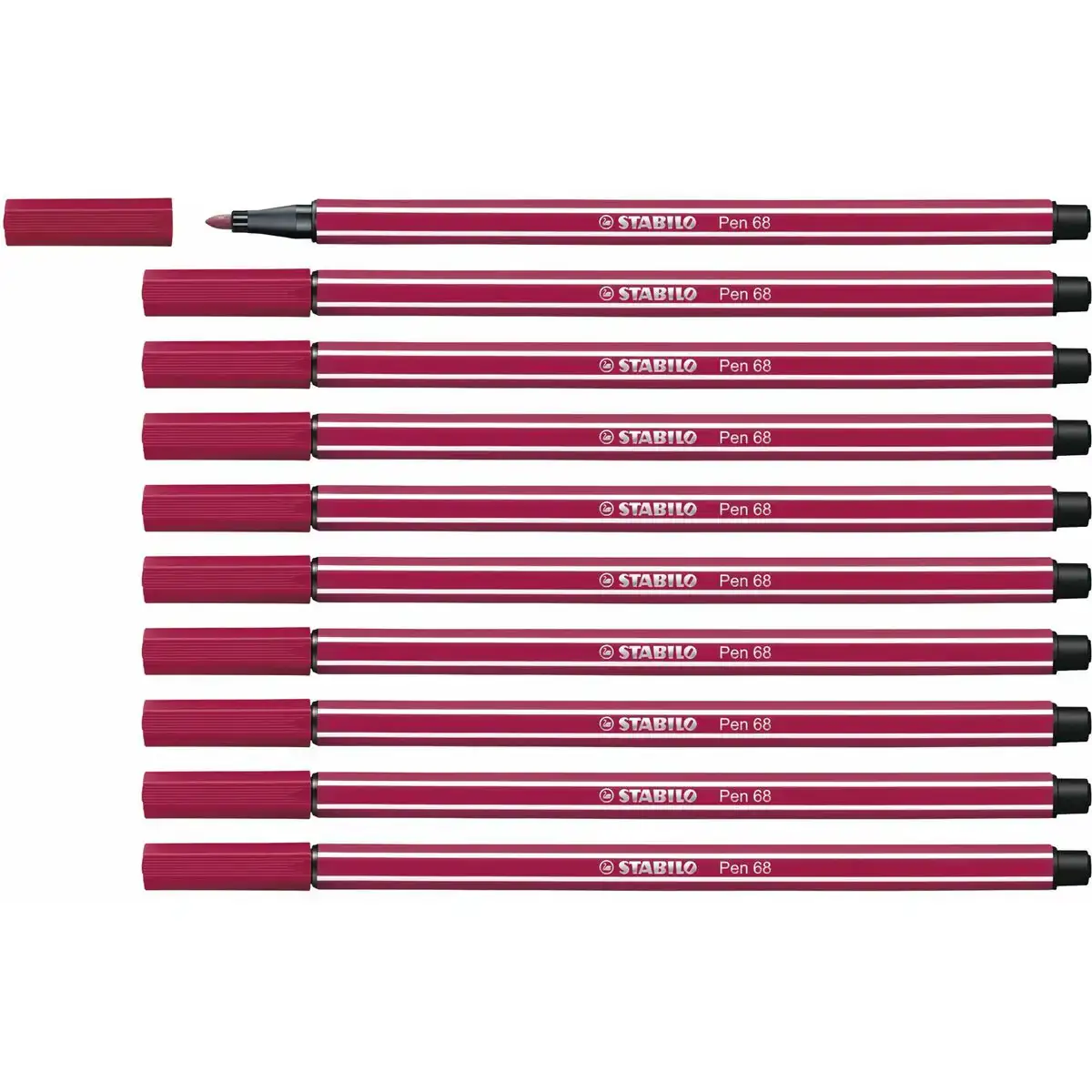 Feutres stabilo pen 68 rouge fonce 10 unites_2165. DIAYTAR COTE D'IVOIRE - Votre Destination Shopping pour Tous. Parcourez notre boutique en ligne et découvrez une variété de produits pour satisfaire tous vos besoins et désirs.