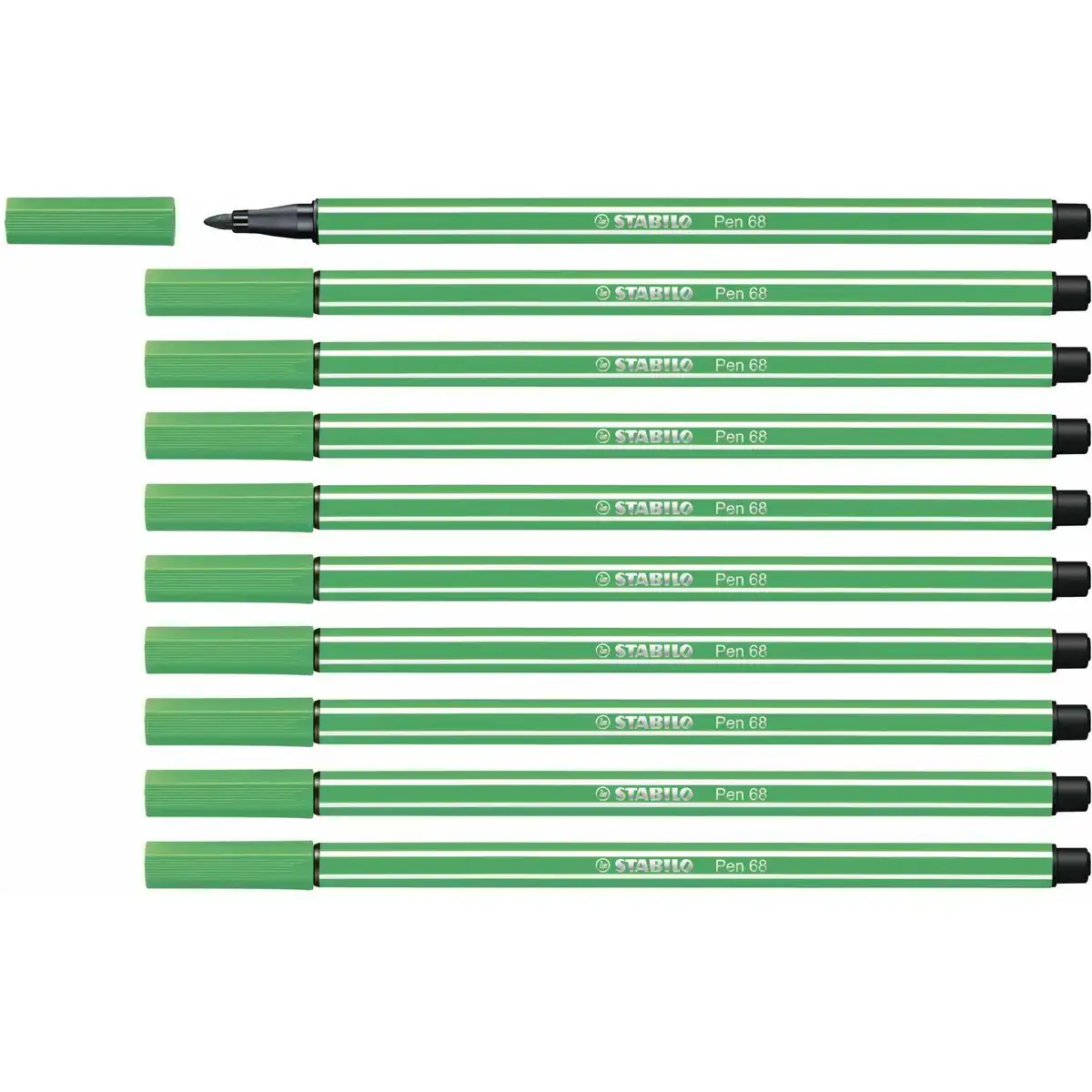 Feutres stabilo pen 68 vert 10 unites_2092. DIAYTAR COTE D'IVOIRE - L'Art de Vivre en Couleurs et en Styles. Parcourez notre sélection et trouvez des articles qui reflètent votre personnalité et votre goût pour la vie.