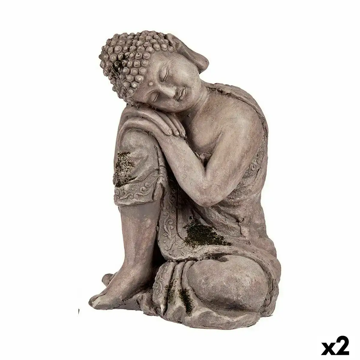 Figure decorative de jardin buda polyresine 23 x 34 x 28 cm 2 unites _2840. DIAYTAR COTE D'IVOIRE - Là où Choisir est une Célébration de l'Artisanat. Explorez notre gamme variée et choisissez des produits qui incarnent la tradition et le talent des artisans du Côte d'Ivoire.