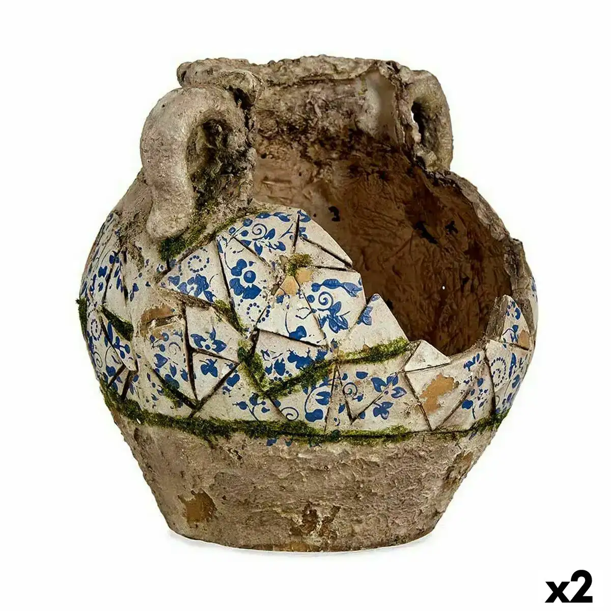 Figure decorative de jardin vase polyresine 28 5 x 28 x 28 5 cm 2 unites _1720. DIAYTAR COTE D'IVOIRE - Où Choisir Devient un Plaisir. Découvrez notre boutique en ligne et choisissez parmi une variété de produits qui satisferont tous vos besoins.