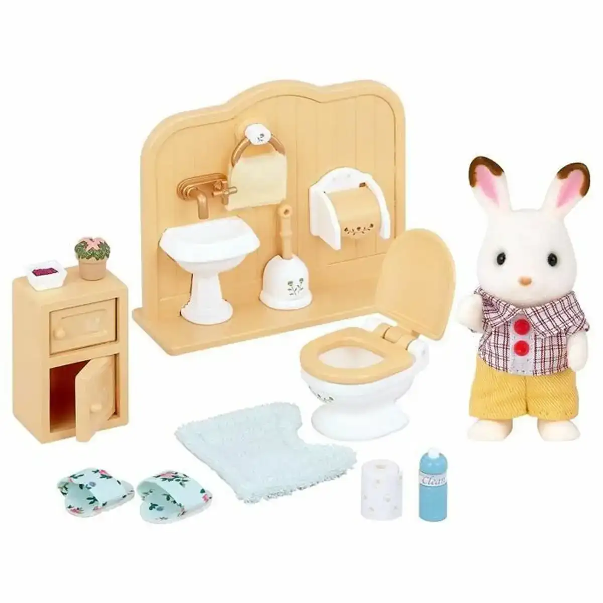 Figurine d action sylvanian families chocolate rabbit and toilet set_5269. DIAYTAR COTE D'IVOIRE - Là où le Shopping Devient une Expérience. Naviguez à travers notre catalogue diversifié et découvrez des produits qui ajoutent de la couleur et de la passion à votre vie.