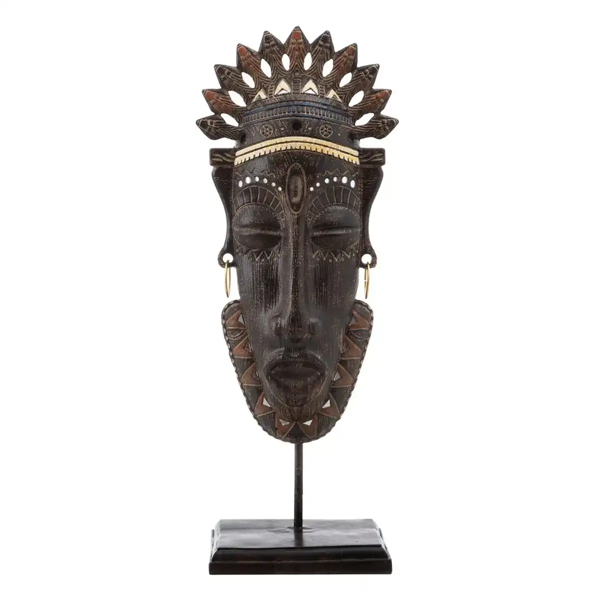 Figurine decorative 22 x 16 x 57 cm africaine_5930. DIAYTAR COTE D'IVOIRE - Votre Destination Shopping pour Tous. Parcourez notre boutique en ligne et découvrez une variété de produits pour satisfaire tous vos besoins et désirs.