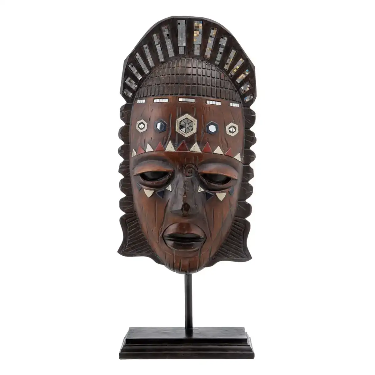Figurine decorative 29 x 20 x 69 5 cm africaine_8786. DIAYTAR COTE D'IVOIRE - Votre Destination Shopping Éthique. Parcourez notre gamme et choisissez des articles qui respectent l'environnement et les communautés locales.