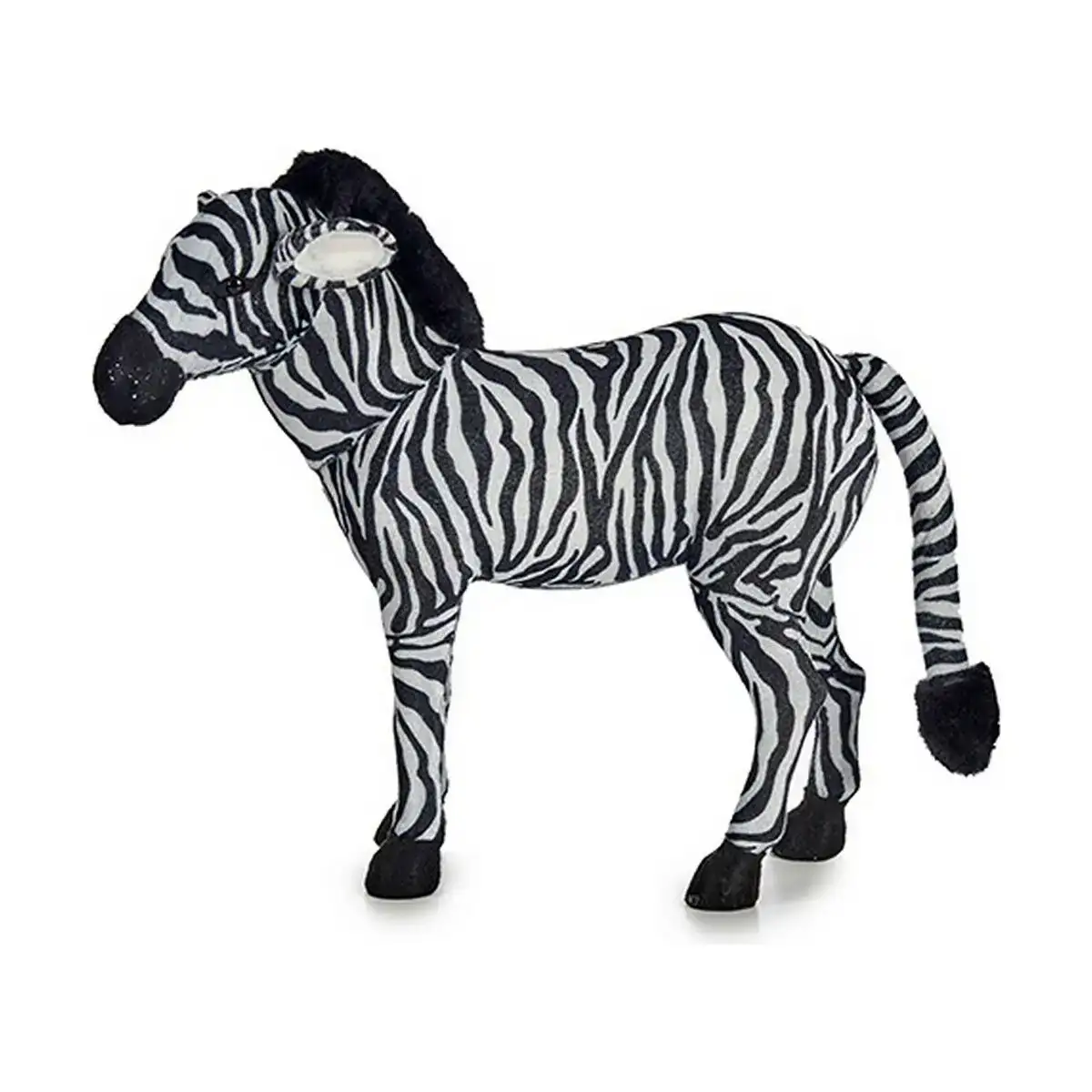 Figurine decorative 50 cm zebre noir blanc synthetique_9473. Bienvenue chez DIAYTAR COTE D'IVOIRE - Où le Shopping Rencontre la Qualité. Explorez notre sélection soigneusement conçue et trouvez des produits qui définissent le luxe abordable.