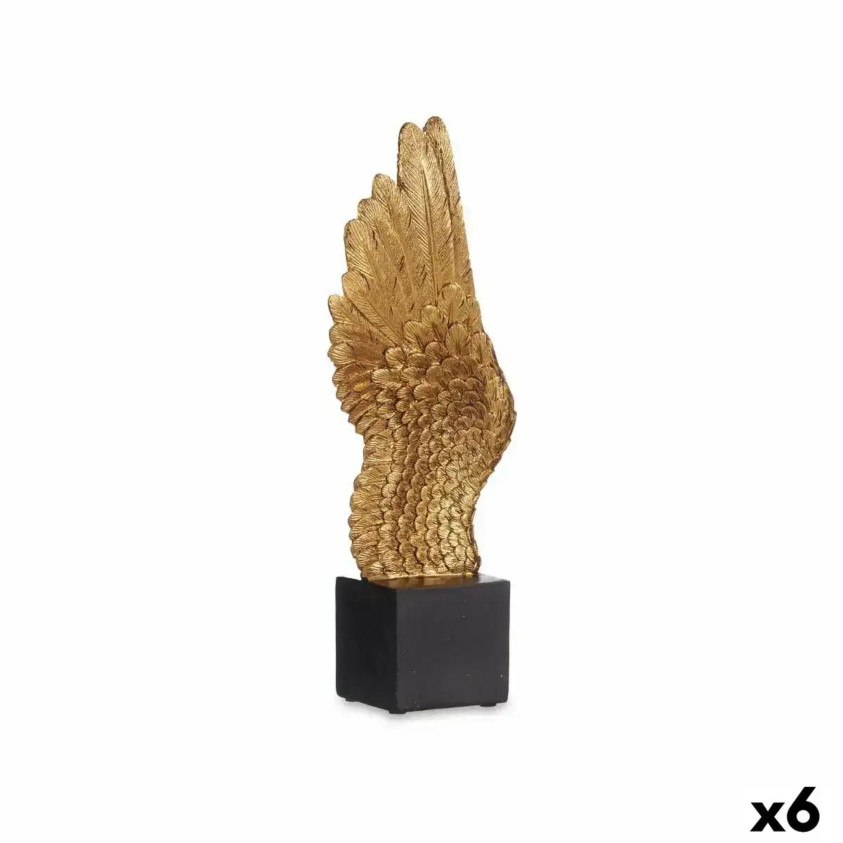 Figurine decorative ailes noir dore 8 x 33 5 x 13 cm 6 unites _5235. DIAYTAR COTE D'IVOIRE - Votre Passage vers le Raffinement. Plongez dans notre univers de produits exquis et choisissez des articles qui ajoutent une touche de sophistication à votre vie.