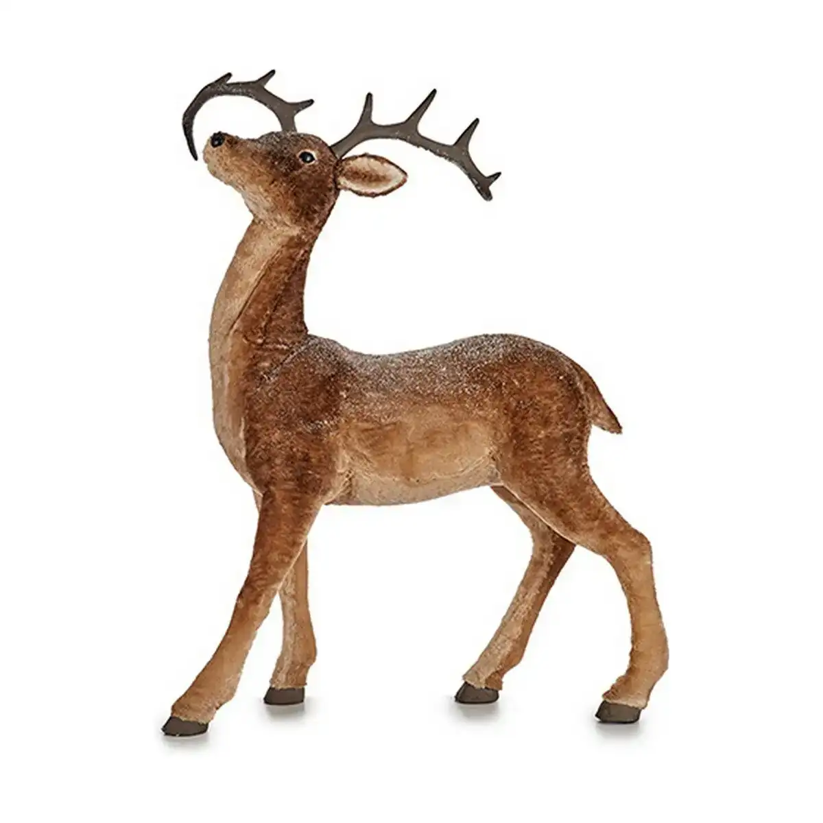 Figurine decorative cerf de noel 41 x 131 x 99 cm marron synthetique_7851. DIAYTAR COTE D'IVOIRE - Votre Passage vers l'Exceptionnel. Naviguez à travers notre sélection minutieuse et découvrez des articles qui apportent une touche spéciale à chaque instant de votre vie.