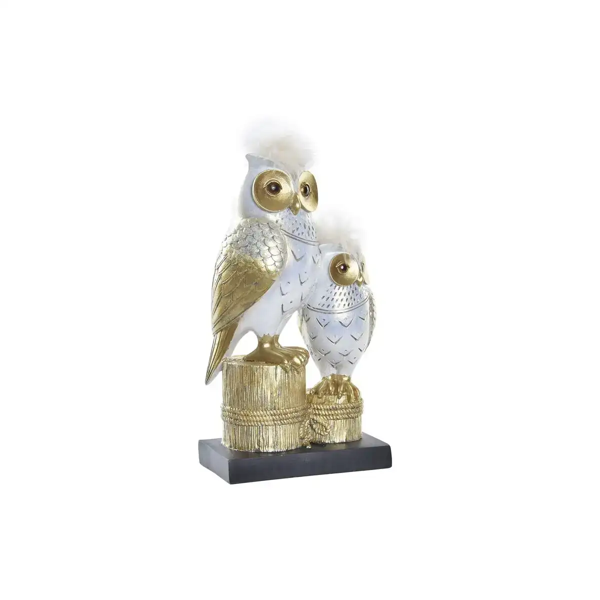 Figurine decorative dkd home decor 14 5 x 9 x 26 cm hibou dore blanc_9240. DIAYTAR COTE D'IVOIRE - L'Art de Vivre l'Excellence au Quotidien. Explorez notre gamme et choisissez des produits qui ajoutent une note de prestige à votre vie.