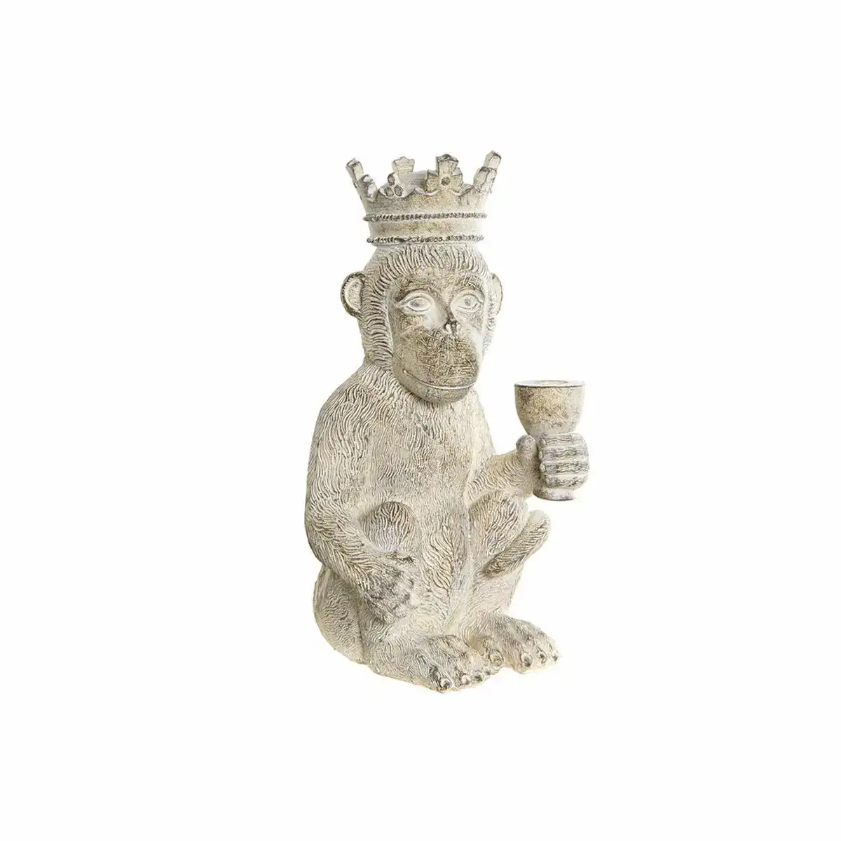 Figurine decorative dkd home decor 16 x 15 x 30 cm blanc resine singe tropical decape_9903. DIAYTAR COTE D'IVOIRE - L'Artisanat à Portée de Clic. Découvrez notre boutique en ligne pour trouver des produits uniques qui célèbrent la créativité et l'artisanat sénégalais.