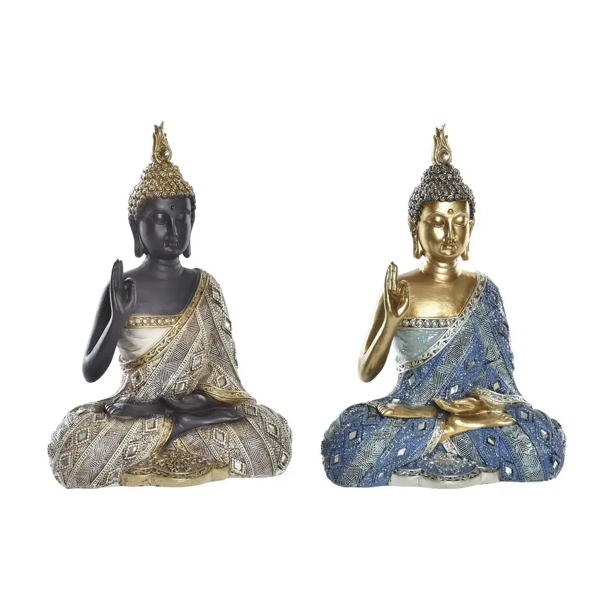 Figurine decorative dkd home decor 17 x 9 x 25 cm bleu dore marron buda oriental 2 unites _6182. Entrez dans l'Univers de DIAYTAR COTE D'IVOIRE - Où Choisir est un Voyage. Explorez notre gamme diversifiée et trouvez des articles qui répondent à tous vos besoins et envies.