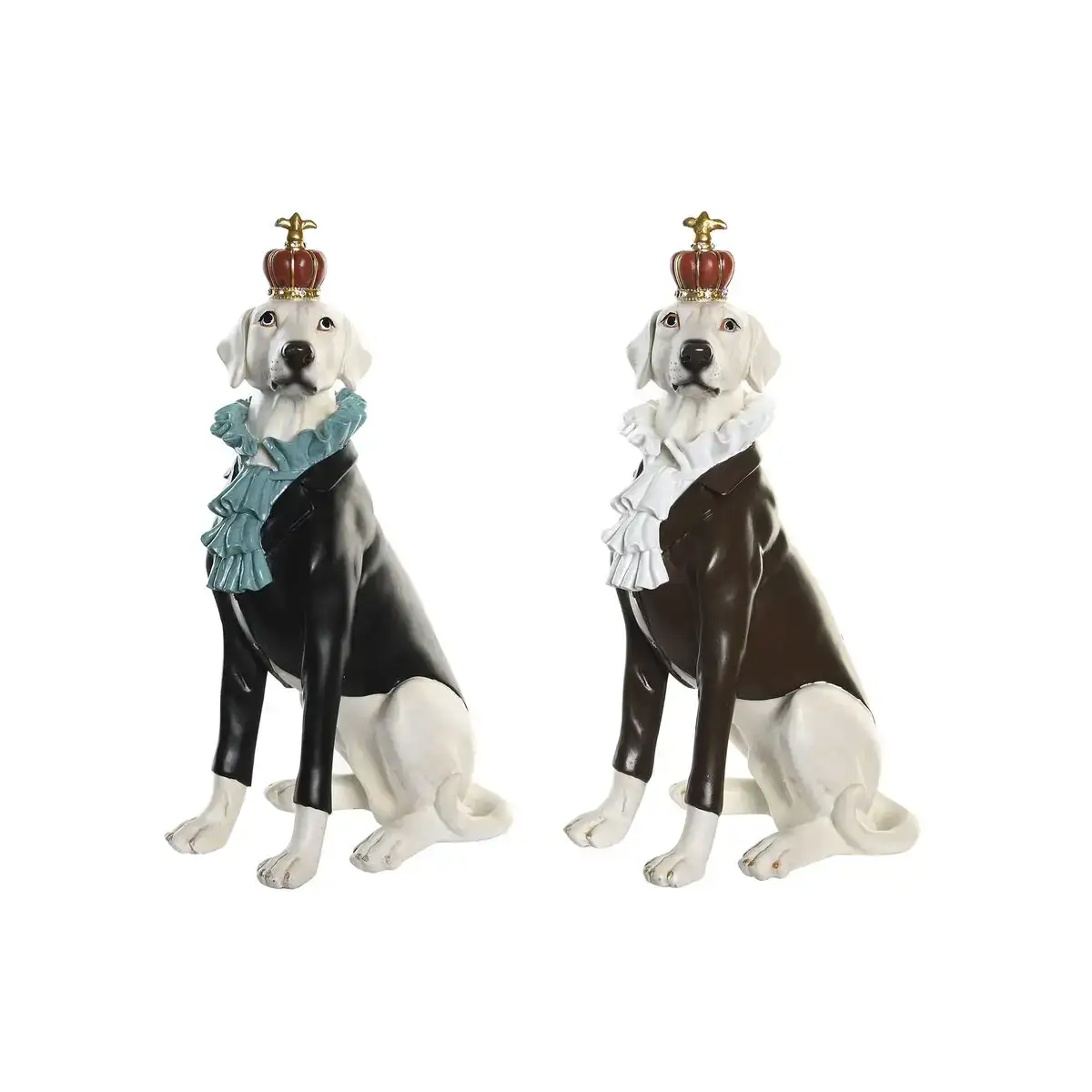 Figurine decorative dkd home decor 19 5 x 16 x 38 5 cm noir blanc chien 2 unites _9594. DIAYTAR COTE D'IVOIRE - Votre Passage vers le Chic et l'Élégance. Naviguez à travers notre boutique en ligne pour trouver des produits qui ajoutent une touche sophistiquée à votre style.