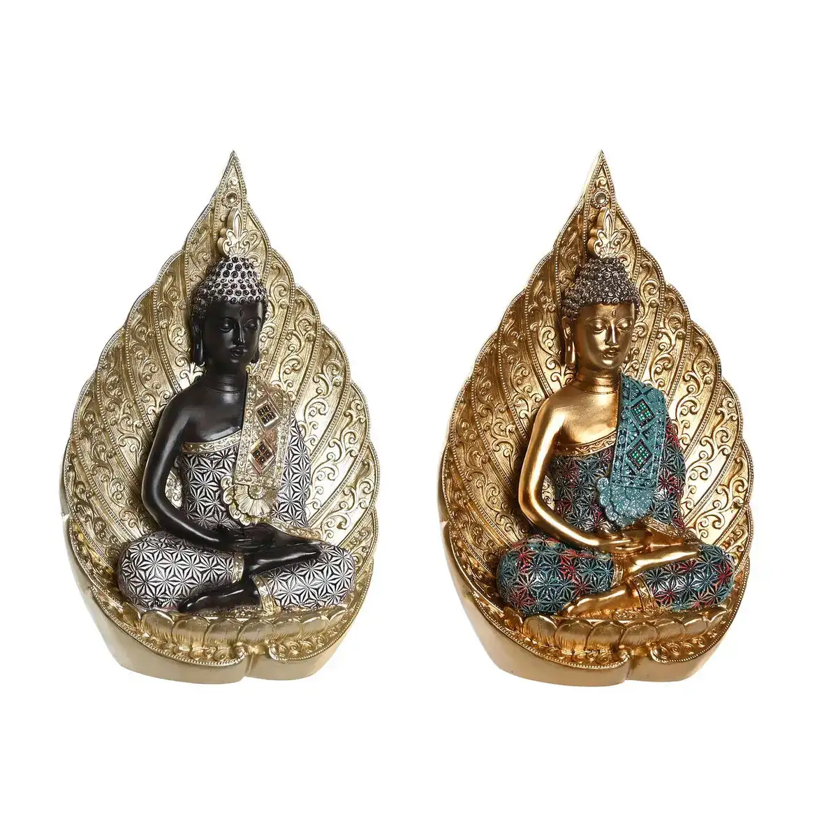 Figurine decorative dkd home decor 20 5 x 12 x 31 cm dore marron turquoise oriental 2 unites _7540. DIAYTAR COTE D'IVOIRE - Votre Passage vers la Découverte. Explorez notre boutique en ligne pour trouver des trésors qui vous attendent, du traditionnel à l'avant-garde.