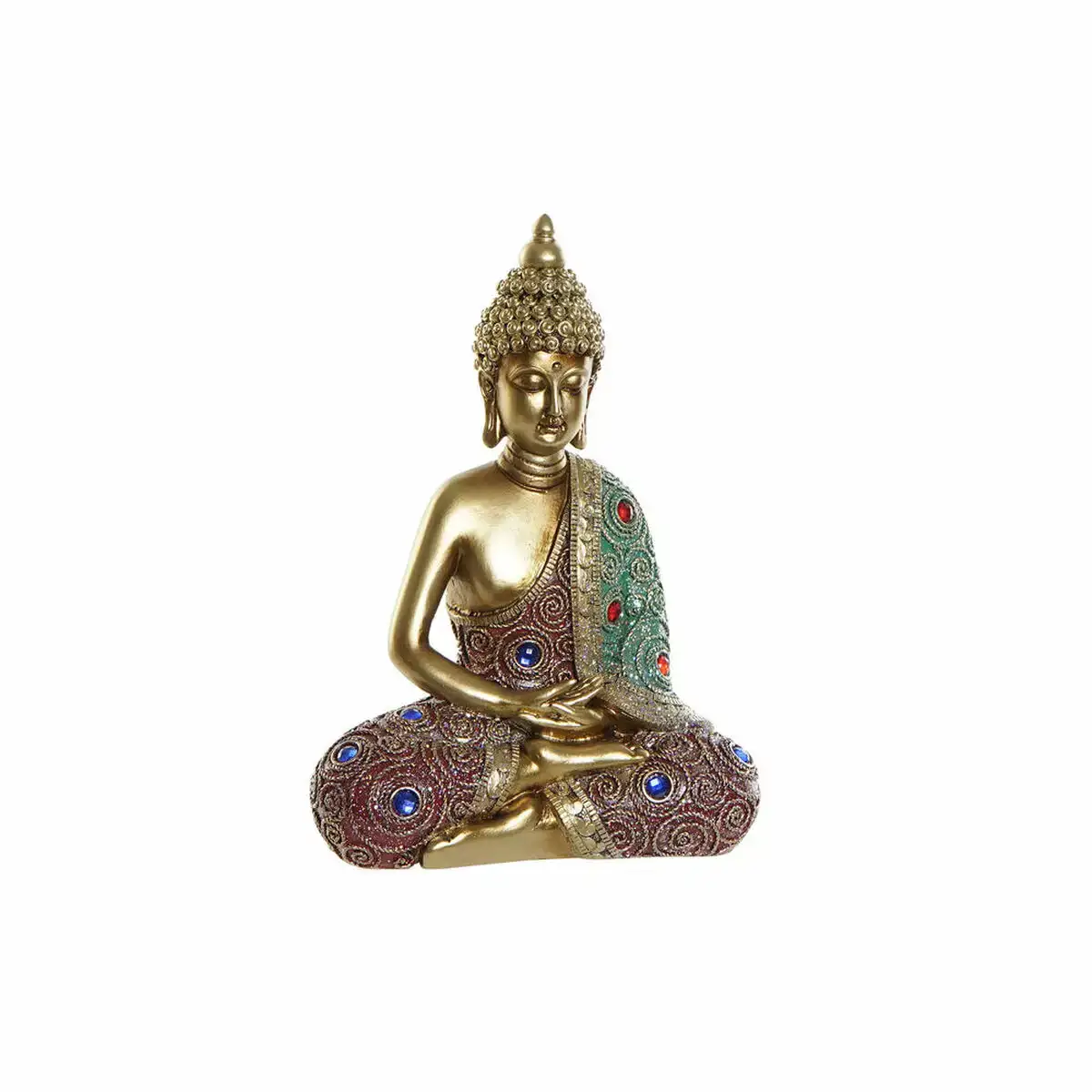 Figurine decorative dkd home decor 20 x 10 x 28 cm dore buda multicouleur oriental_5412. DIAYTAR COTE D'IVOIRE - Votre Univers Shopping Éclectique. Explorez nos offres variées et découvrez des articles qui embrassent la diversité et la polyvalence de vos besoins.