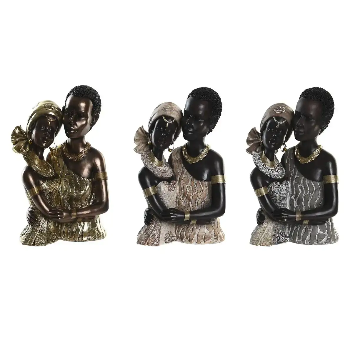 Figurine decorative dkd home decor 20 x 14 5 x 33 cm beige dore marron colonial africaine 3 pieces _6912. Entrez dans l'Univers de DIAYTAR COTE D'IVOIRE - Où Chaque Produit a son Histoire. Explorez notre catalogue et découvrez des trésors qui racontent la riche culture du Côte d'Ivoire.