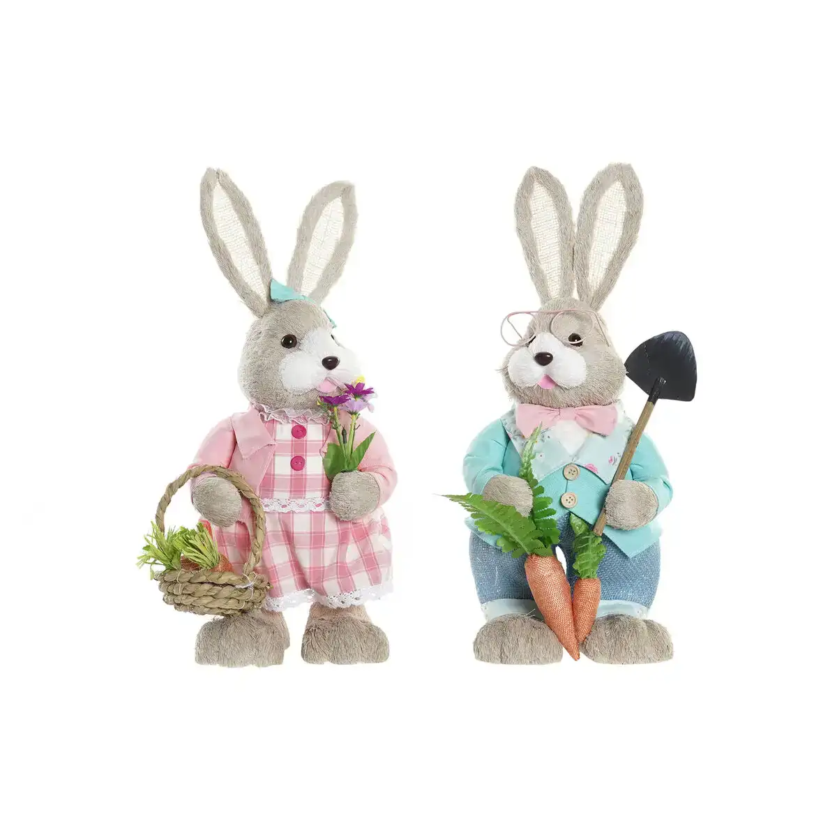 Figurine decorative dkd home decor 20 x 17 x 49 cm bleu rose marron lapin 2 unites _4537. DIAYTAR COTE D'IVOIRE - L'Art du Shopping Facilité. Naviguez sur notre plateforme en ligne pour découvrir une expérience d'achat fluide et agréable, avec une gamme de produits adaptés à tous.