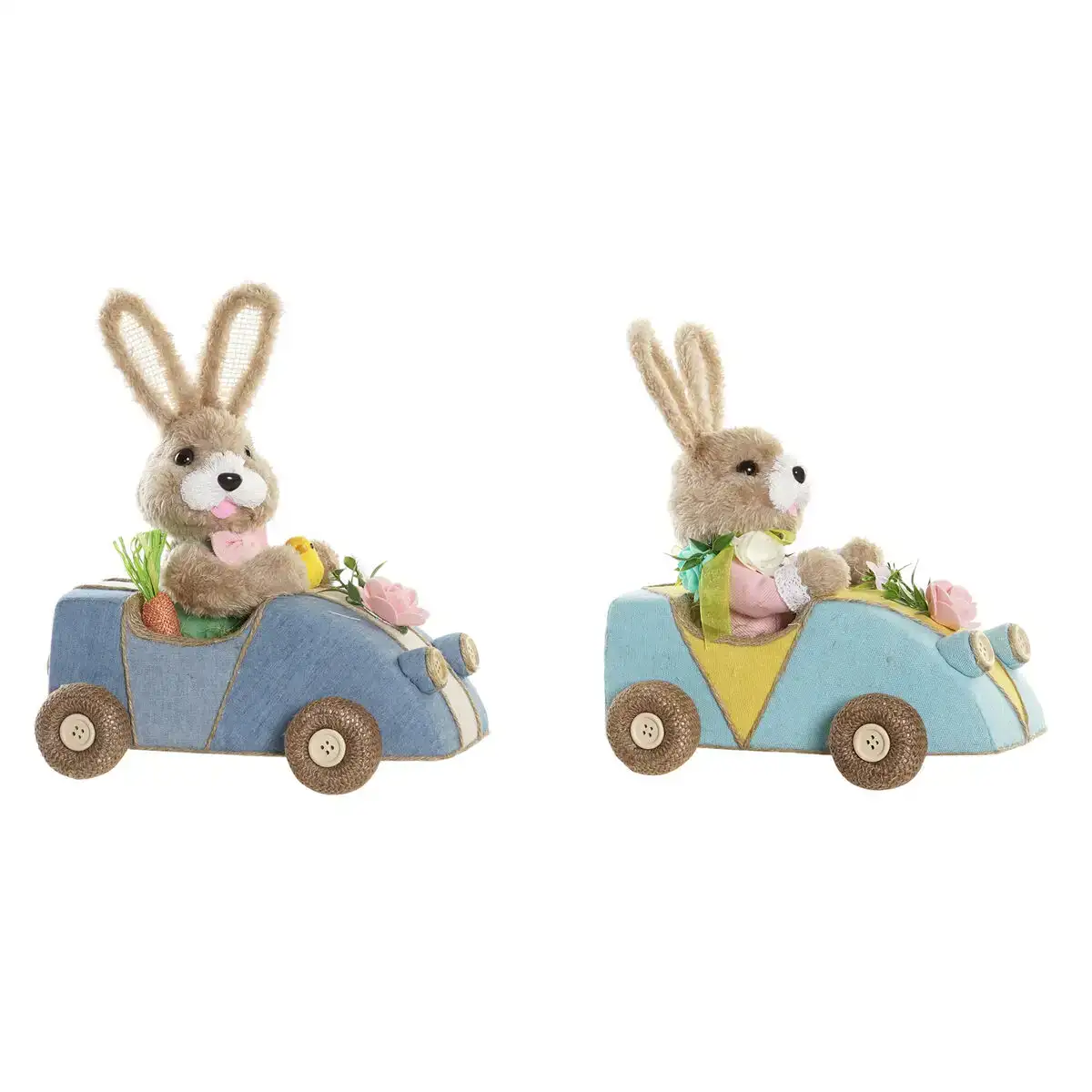 Figurine decorative dkd home decor 23 x 15 x 29 cm bleu rose marron lapin 2 unites _5626. DIAYTAR COTE D'IVOIRE - Votre Portail Vers l'Élégance Accessible. Parcourez notre boutique en ligne pour découvrir des produits qui incarnent le luxe à des prix abordables.
