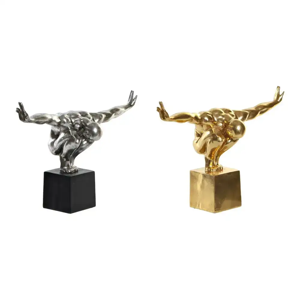 Figurine decorative dkd home decor 38 x 15 x 26 cm argente dore homme 2 unites _7956. DIAYTAR COTE D'IVOIRE - Où Choisir est une Célébration de l'Artisanat. Explorez notre boutique en ligne et choisissez des articles qui incarnent l'art et le savoir-faire du Côte d'Ivoire.