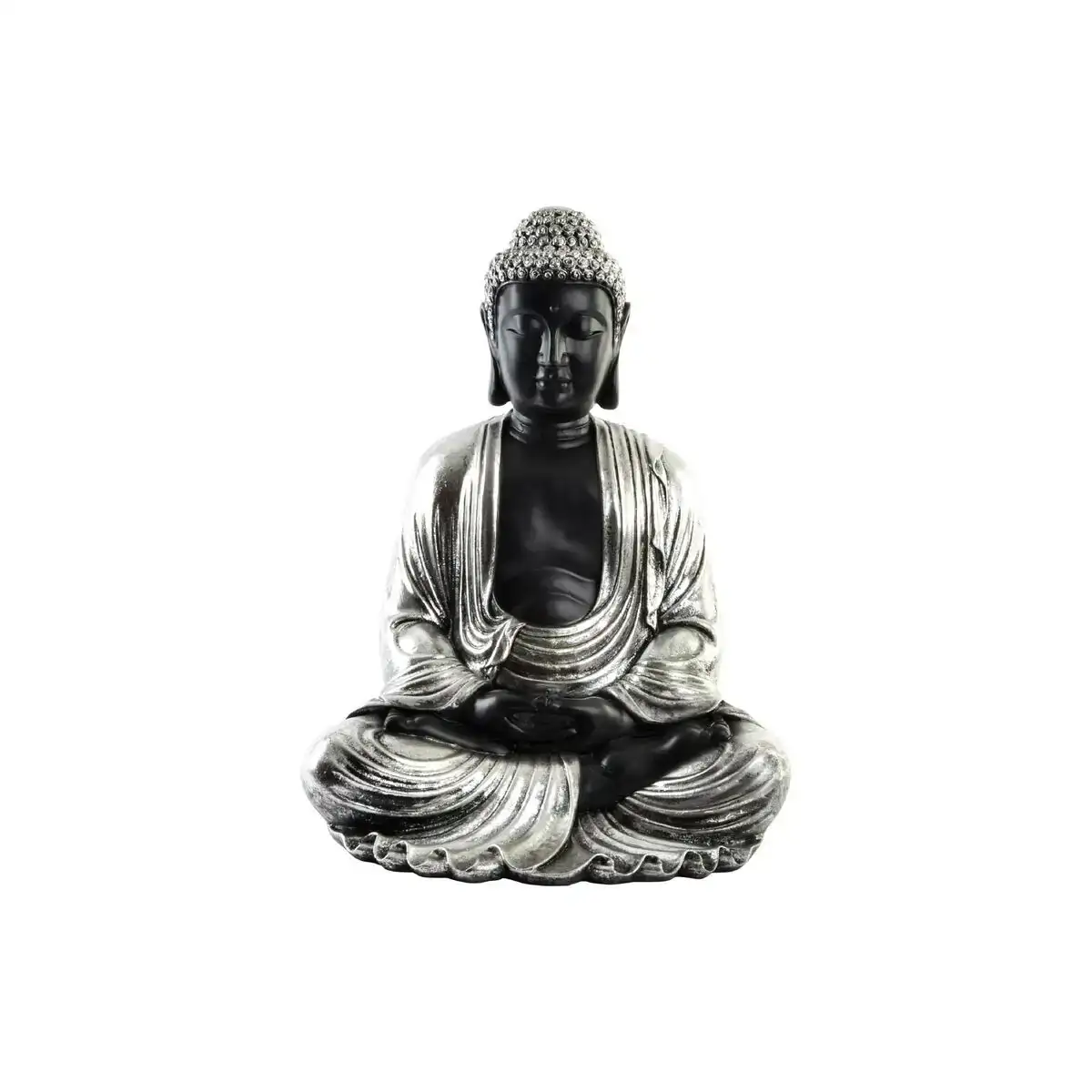 Figurine decorative dkd home decor 43 x 37 x 57 cm argente noir buda oriental_7675. Entrez dans l'Univers de DIAYTAR COTE D'IVOIRE - Où l'Innovation Rencontre la Tradition. Explorez notre sélection de produits modernes et traditionnels qui incarnent l'esprit dynamique du Côte d'Ivoire.