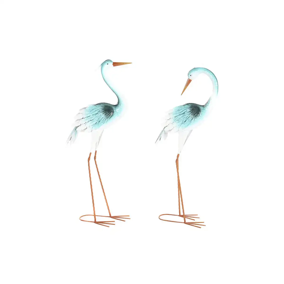 Figurine decorative dkd home decor 44 x 22 x 100 cm blanc bleu ciel oriental heron 2 unites _8530. DIAYTAR COTE D'IVOIRE - Où le Shopping Devient une Aventure Culturelle. Plongez dans notre univers de produits qui célèbrent l'héritage et l'artisanat du Côte d'Ivoire.