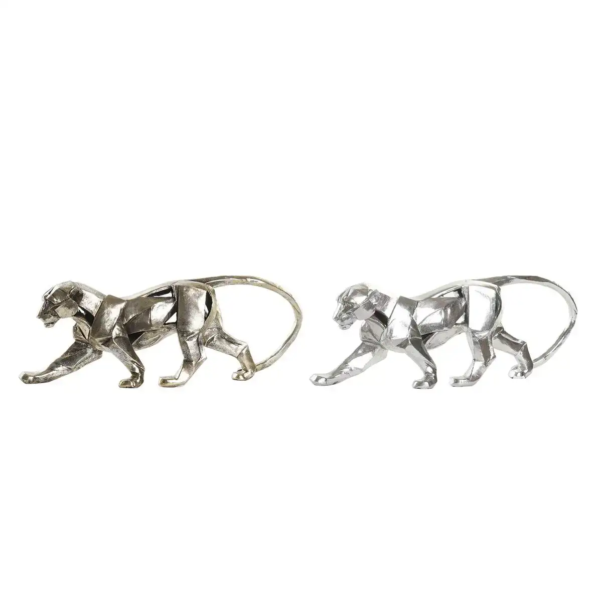 Figurine decorative dkd home decor 46 5 x 10 x 18 cm argente dore panthere 2 unites _3912. DIAYTAR COTE D'IVOIRE - Votre Escapade Shopping Virtuelle. Explorez notre boutique en ligne et dénichez des trésors qui évoquent la culture et le savoir-faire sénégalais, un clic à la fois.