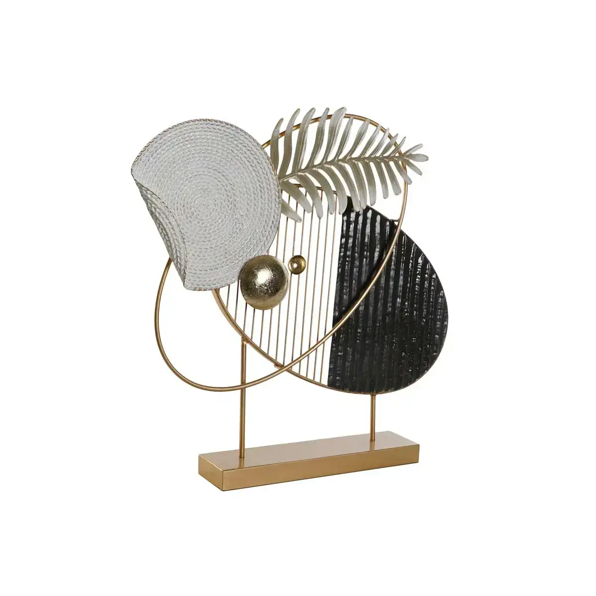 Figurine decorative dkd home decor 56 x 9 x 55 cm abstrait noir dore blanc moderne_5856. DIAYTAR COTE D'IVOIRE - Où Choisir Devient une Expression de Soi. Découvrez notre boutique en ligne et trouvez des articles qui révèlent votre personnalité et votre style.