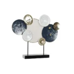 Figurine decorative dkd home decor 62 x 8 3 x 53 3 cm bleu dore blanc cercles_3490. DIAYTAR COTE D'IVOIRE - L'Art de Vivre le Shopping Éthique. Parcourez notre gamme et choisissez des produits qui reflètent notre engagement envers des pratiques durables.