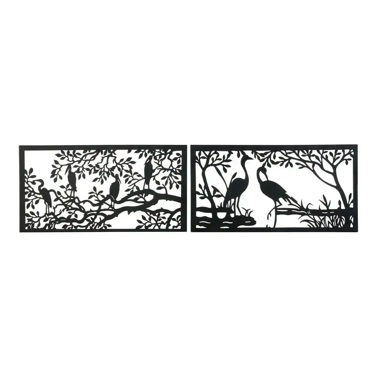 Figurine decorative dkd home decor 96 x 1 x 50 cm noir oiseaux 2 unites _9257. DIAYTAR COTE D'IVOIRE - Votre Passage vers l'Élégance Accessible. Parcourez notre boutique en ligne pour trouver des produits qui vous permettent d'allier style et économies.