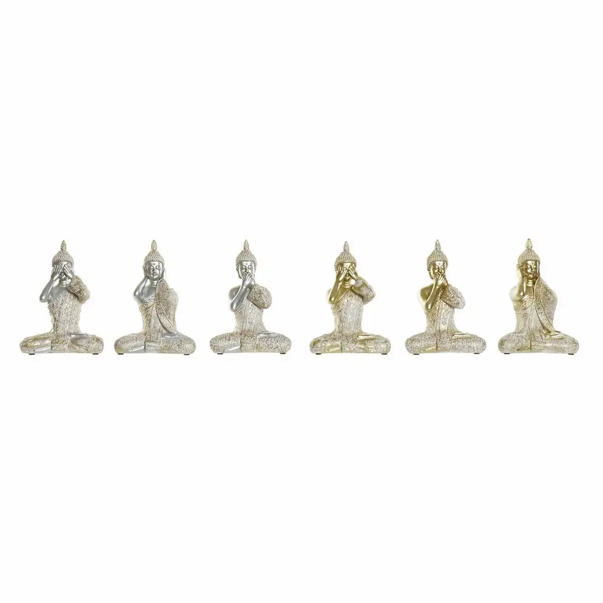 Figurine decorative dkd home decor blanc dore argente buda oriental 13 x 8 x 18 cm 6 pieces _7062. DIAYTAR COTE D'IVOIRE - Votre Plaisir Shopping à Portée de Clic. Explorez notre boutique en ligne et trouvez des produits qui ajoutent une touche de bonheur à votre vie quotidienne.
