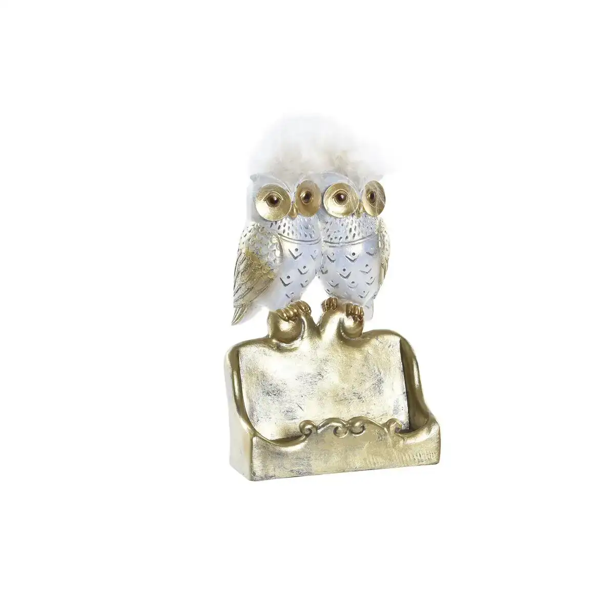 Figurine decorative dkd home decor blanc dore hiboux 10 x 8 x 7 cm_3922. Bienvenue chez DIAYTAR COTE D'IVOIRE - Où le Shopping Devient un Voyage. Explorez notre plateforme pour dénicher des produits uniques, racontant l'histoire et l'âme du Côte d'Ivoire.