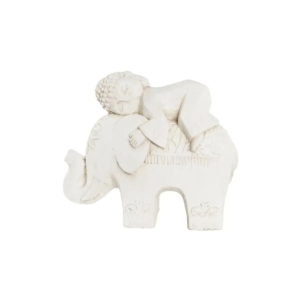 Figurine decorative dkd home decor blanc elephant oriental 44 x 22 x 40 cm_6612. DIAYTAR COTE D'IVOIRE - L'Art de Vivre le Shopping Authentique. Découvrez notre boutique en ligne et trouvez des produits qui incarnent la passion et le savoir-faire du Côte d'Ivoire.