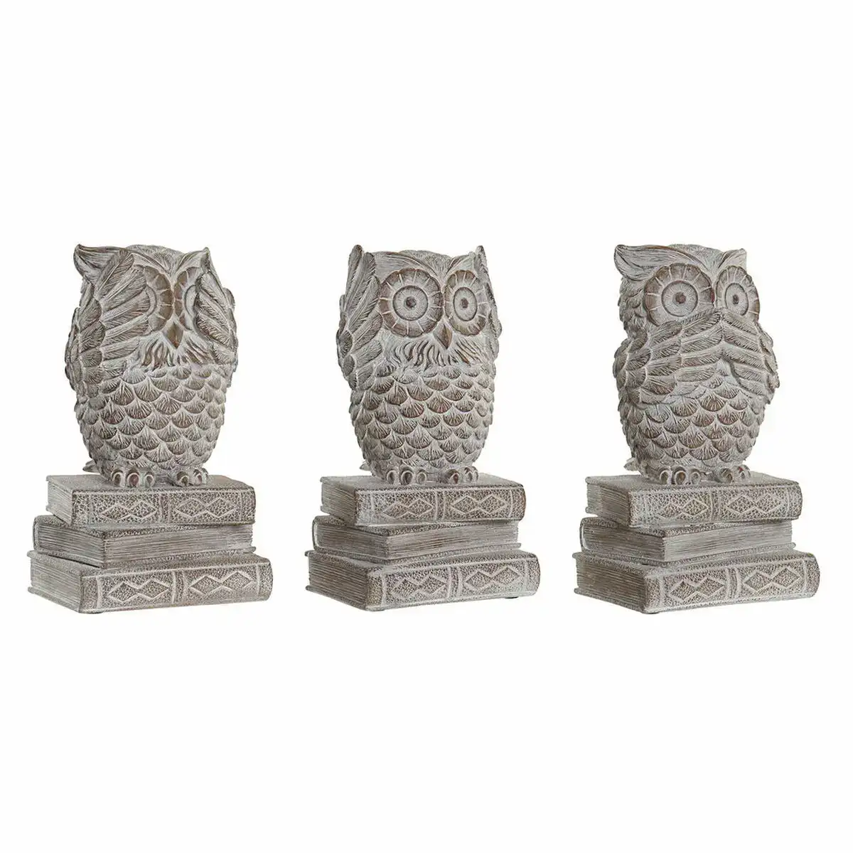 Figurine decorative dkd home decor blanc hibou decape 11 x 11 x 20 cm 3 unites _9125. DIAYTAR COTE D'IVOIRE - L'Art du Shopping Sublime. Naviguez à travers notre catalogue et choisissez parmi des produits qui ajoutent une touche raffinée à votre vie quotidienne.