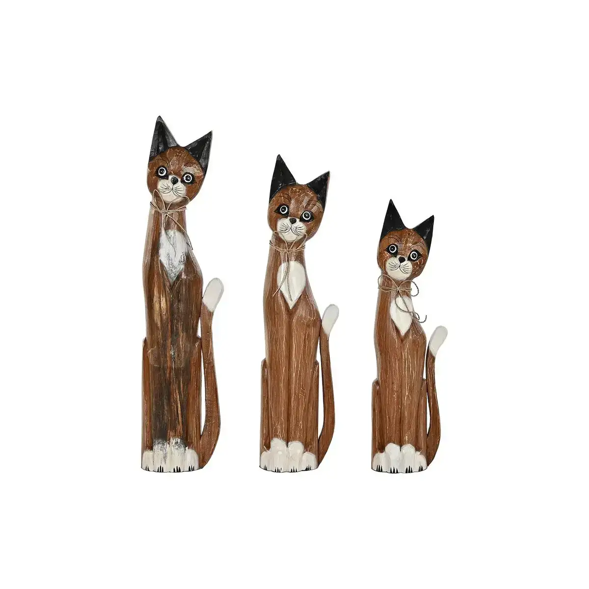 Figurine decorative dkd home decor blanc marron chats 21 x 7 x 80 cm 17 x 6 x 80 cm_6338. DIAYTAR COTE D'IVOIRE - Votre Plateforme pour un Shopping Inspiré. Explorez nos offres variées et découvrez des articles qui stimulent votre créativité et embellissent votre vie.