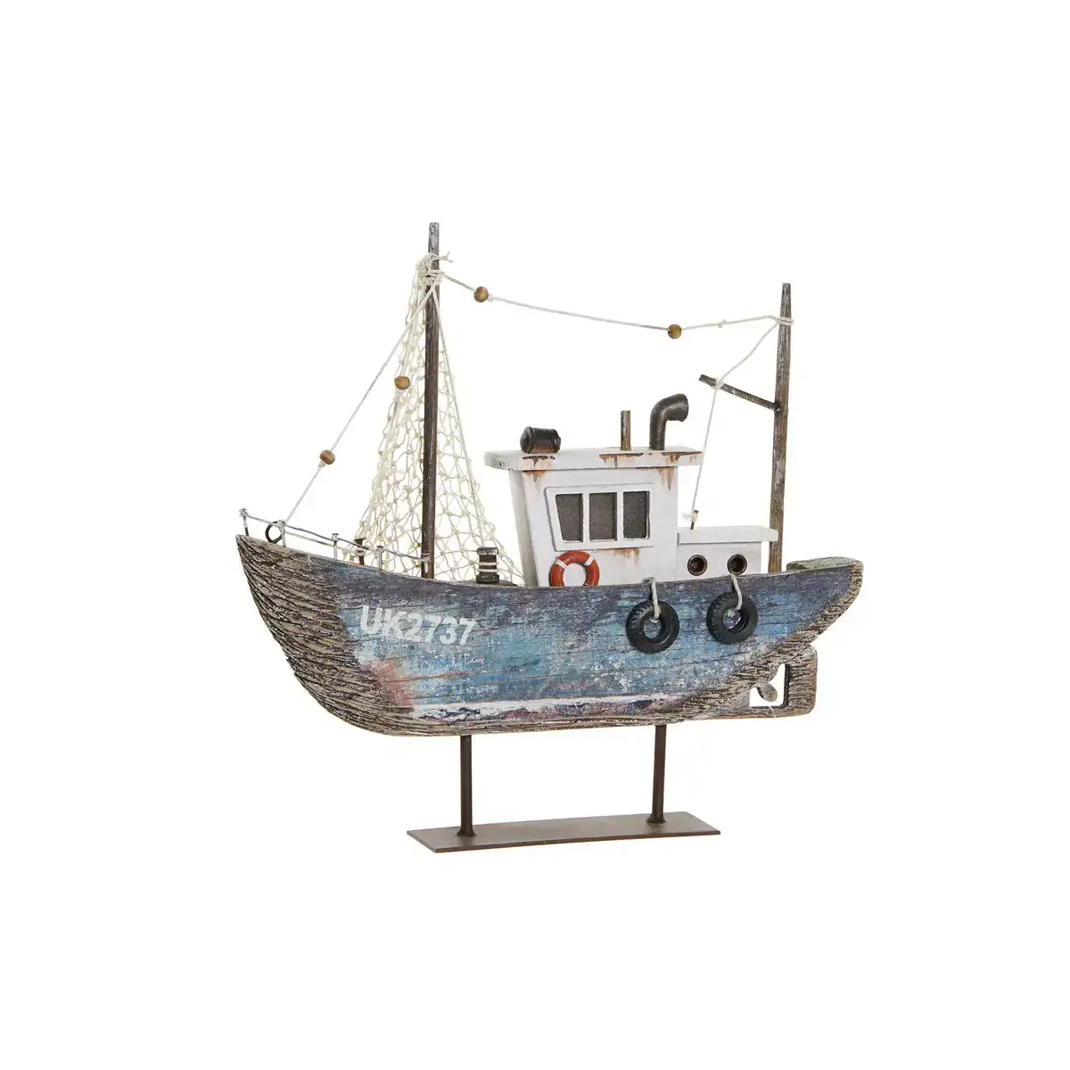 Figurine decorative dkd home decor bleu blanc barco 25 x 4 x 24 cm_7553. DIAYTAR COTE D'IVOIRE - Où Chaque Détail Fait la Différence. Parcourez notre sélection soignée et choisissez des articles qui rehaussent votre quotidien, du fonctionnel à l'esthétique.