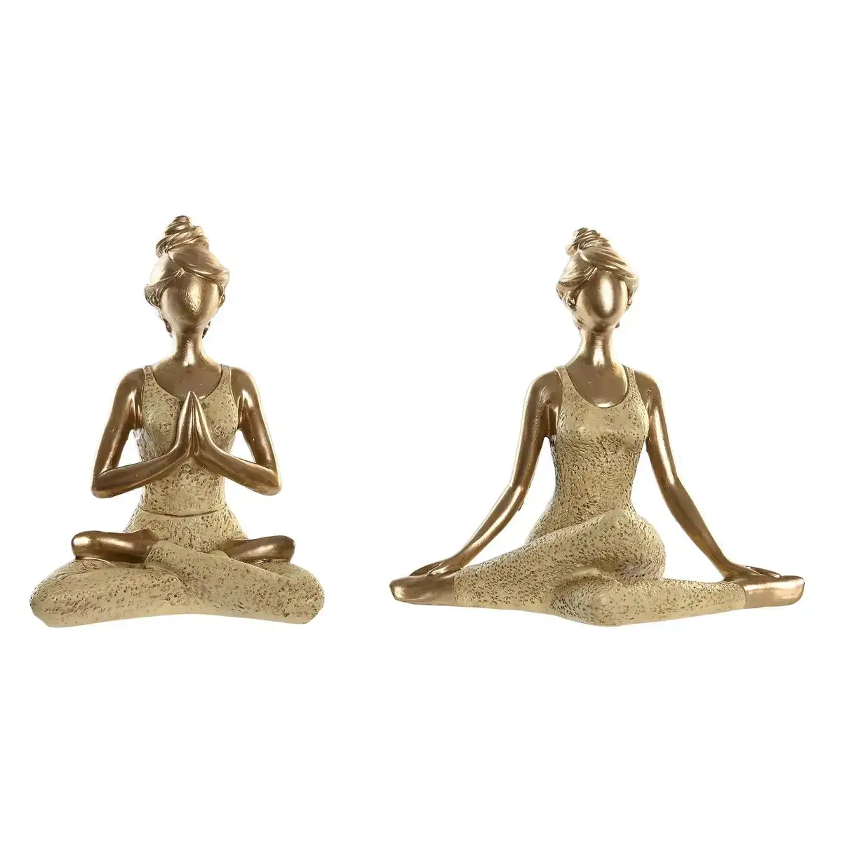 Figurine decorative dkd home decor dore yoga 19 5 x 11 5 x 18 cm 2 unites _7629. DIAYTAR COTE D'IVOIRE - Votre Portail Vers l'Exclusivité. Explorez notre boutique en ligne pour trouver des produits uniques et exclusifs, conçus pour les amateurs de qualité.