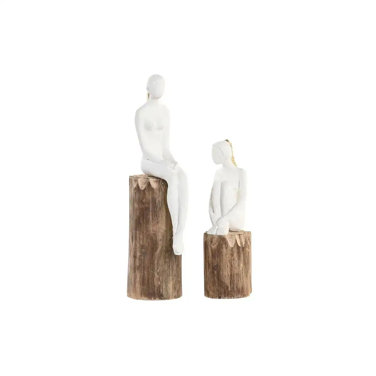 Figurine decorative dkd home decor femme marron blanc 2 unites _7126. Bienvenue chez DIAYTAR COTE D'IVOIRE - Où Chaque Article Est une Découverte. Naviguez à travers nos offres et laissez-vous surprendre par des trésors cachés qui enrichiront votre vie.