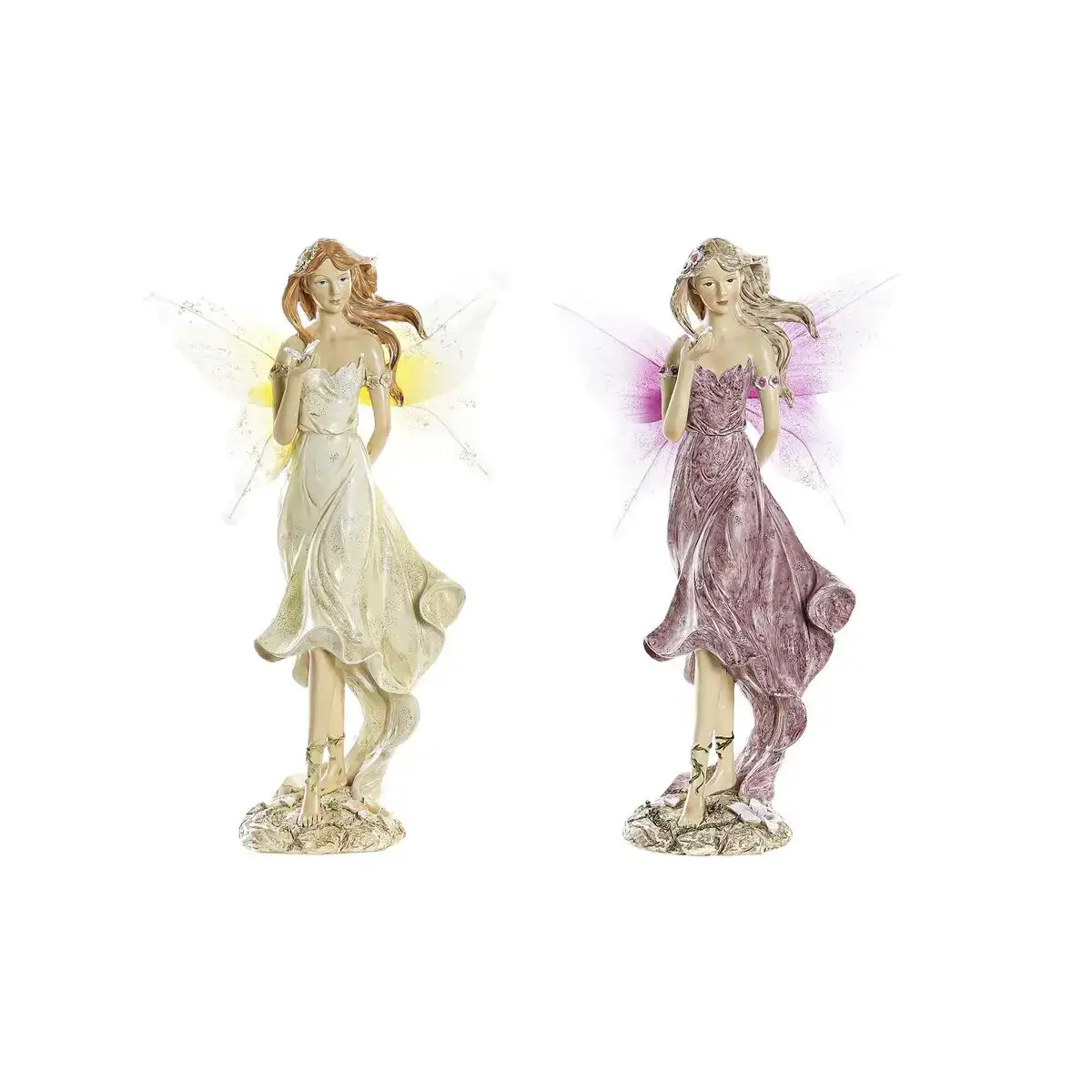 Figurine decorative dkd home decor jaune mauve fee 16 x 9 x 29 5 cm 2 unites _2932. Bienvenue chez DIAYTAR COTE D'IVOIRE - Où Chaque Achat Fait une Différence. Découvrez notre gamme de produits qui reflètent l'engagement envers la qualité et le respect de l'environnement.