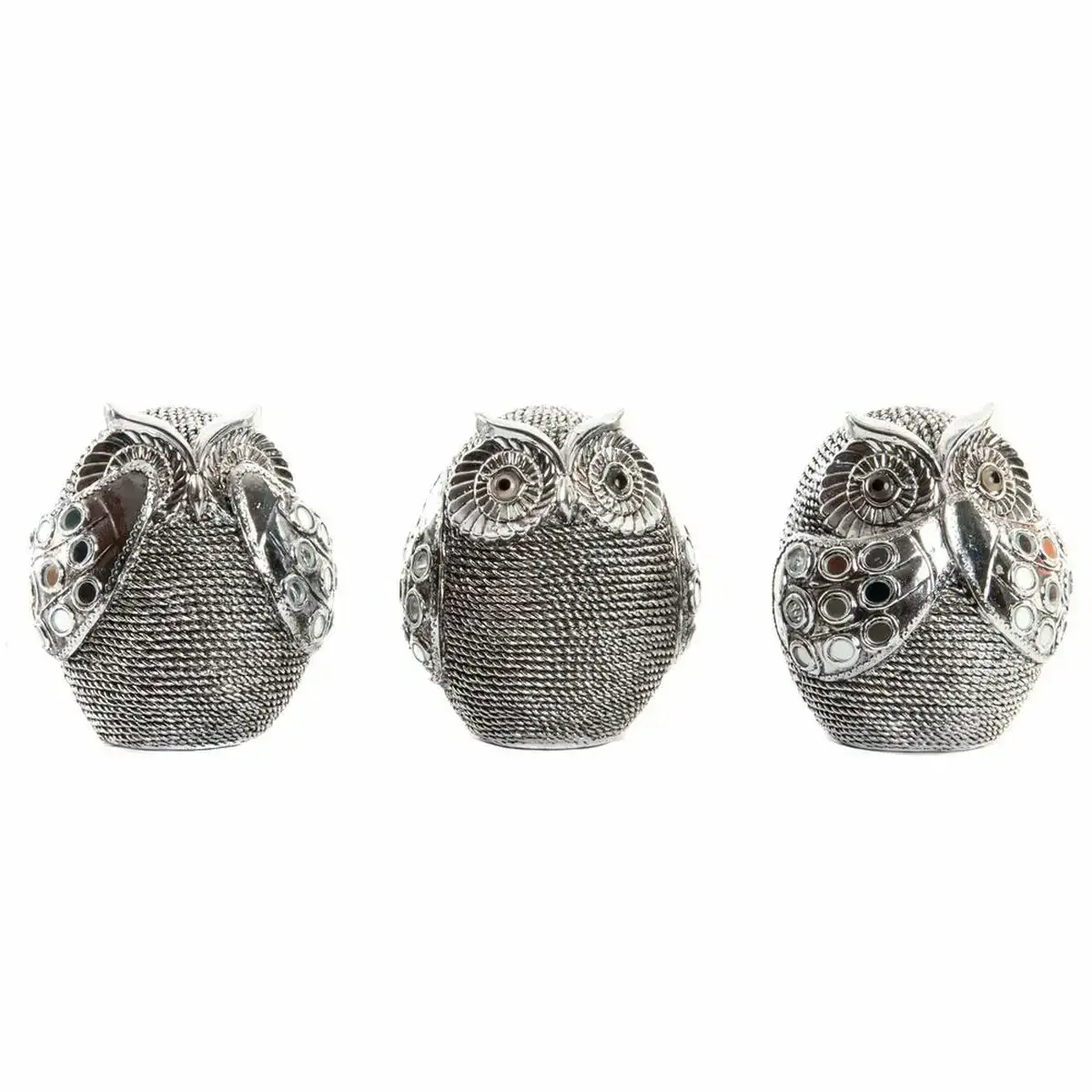 Figurine decorative dkd home decor multicouleur argente hibou chrome 12 x 11 x 14 cm 3 unites _4389. DIAYTAR COTE D'IVOIRE - Là où Chaque Achat a du Sens. Explorez notre gamme et choisissez des produits qui racontent une histoire, du traditionnel au contemporain.