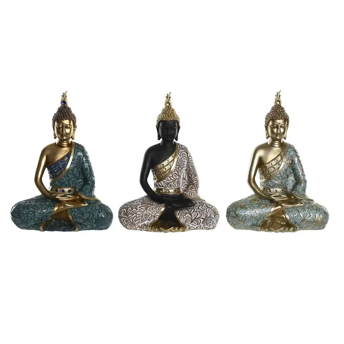 Figurine decorative dkd home decor noir buda turquoise vert oriental 20 x 11 x 27 cm 3 pieces _9135. DIAYTAR COTE D'IVOIRE - Où Choisir Devient un Acte de Découverte. Découvrez notre gamme et choisissez des produits qui éveillent votre curiosité et élargissent vos horizons.