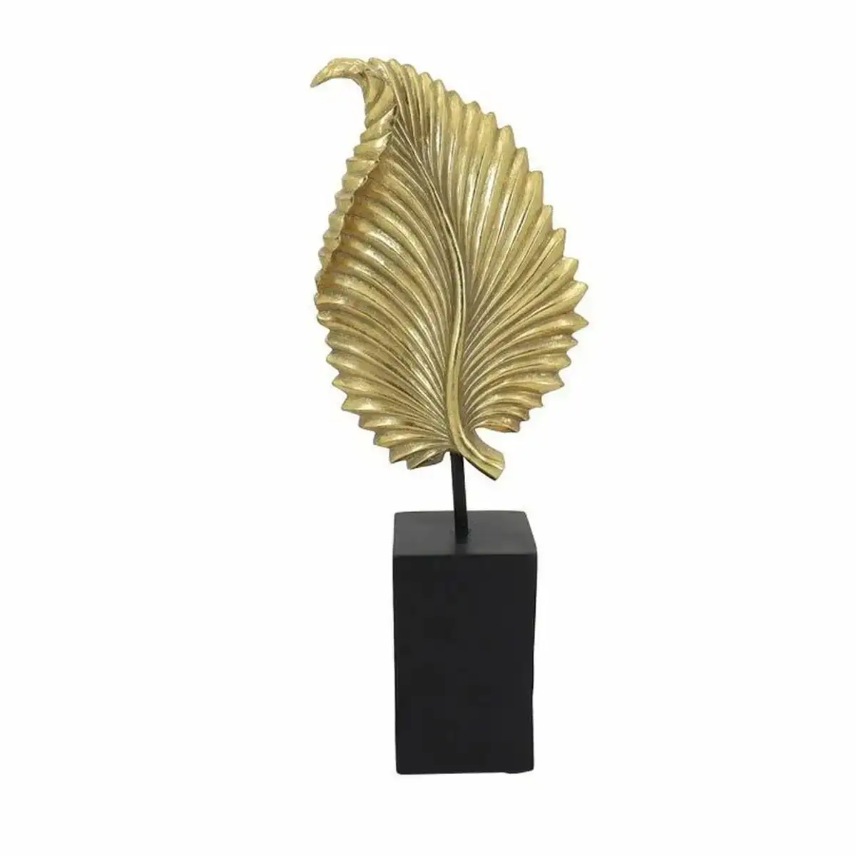 Figurine decorative dkd home decor noir dore feuille d une plante 13 5 x 7 x 36 cm_8715. DIAYTAR COTE D'IVOIRE - Là où la Qualité est Non Négociable. Parcourez notre boutique en ligne pour découvrir des produits qui incarnent le raffinement et l'excellence du Côte d'Ivoire.