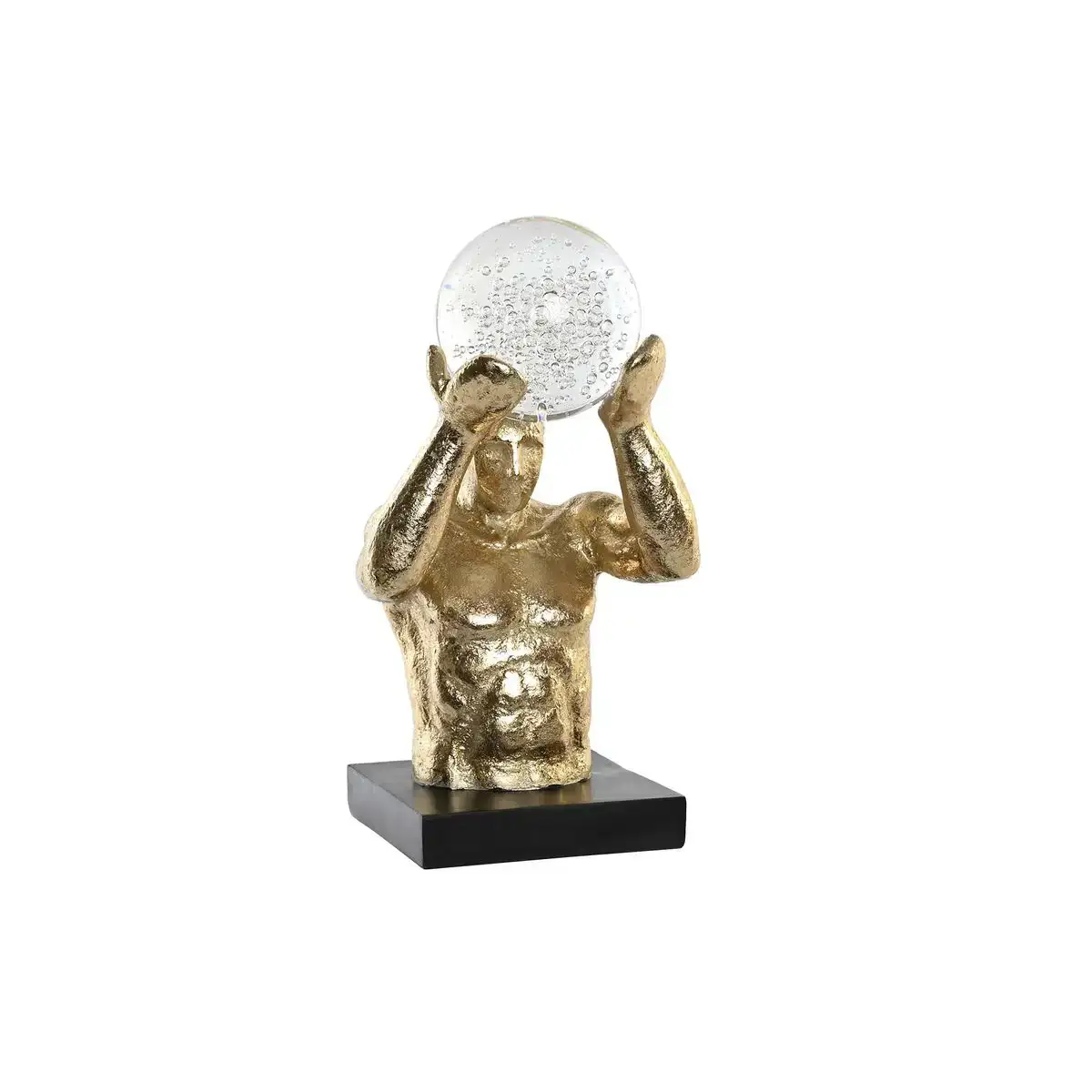 Figurine decorative dkd home decor noir dore resine homme moderne 17 x 16 x 31 5 cm _3025. DIAYTAR COTE D'IVOIRE - Votre Passage vers l'Éclat et la Beauté. Explorez notre boutique en ligne et trouvez des produits qui subliment votre apparence et votre espace.