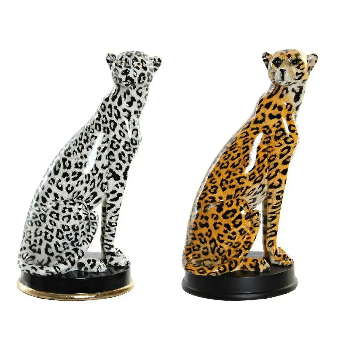 Figurine decorative dkd home decor noir orange blanc leopard resine colonial 16 x 16 x 32 cm_8474. DIAYTAR COTE D'IVOIRE - Votre Portail vers l'Extraordinaire. Parcourez nos collections et découvrez des produits qui vous emmènent au-delà de l'ordinaire, créant une expérience de shopping mémorable.
