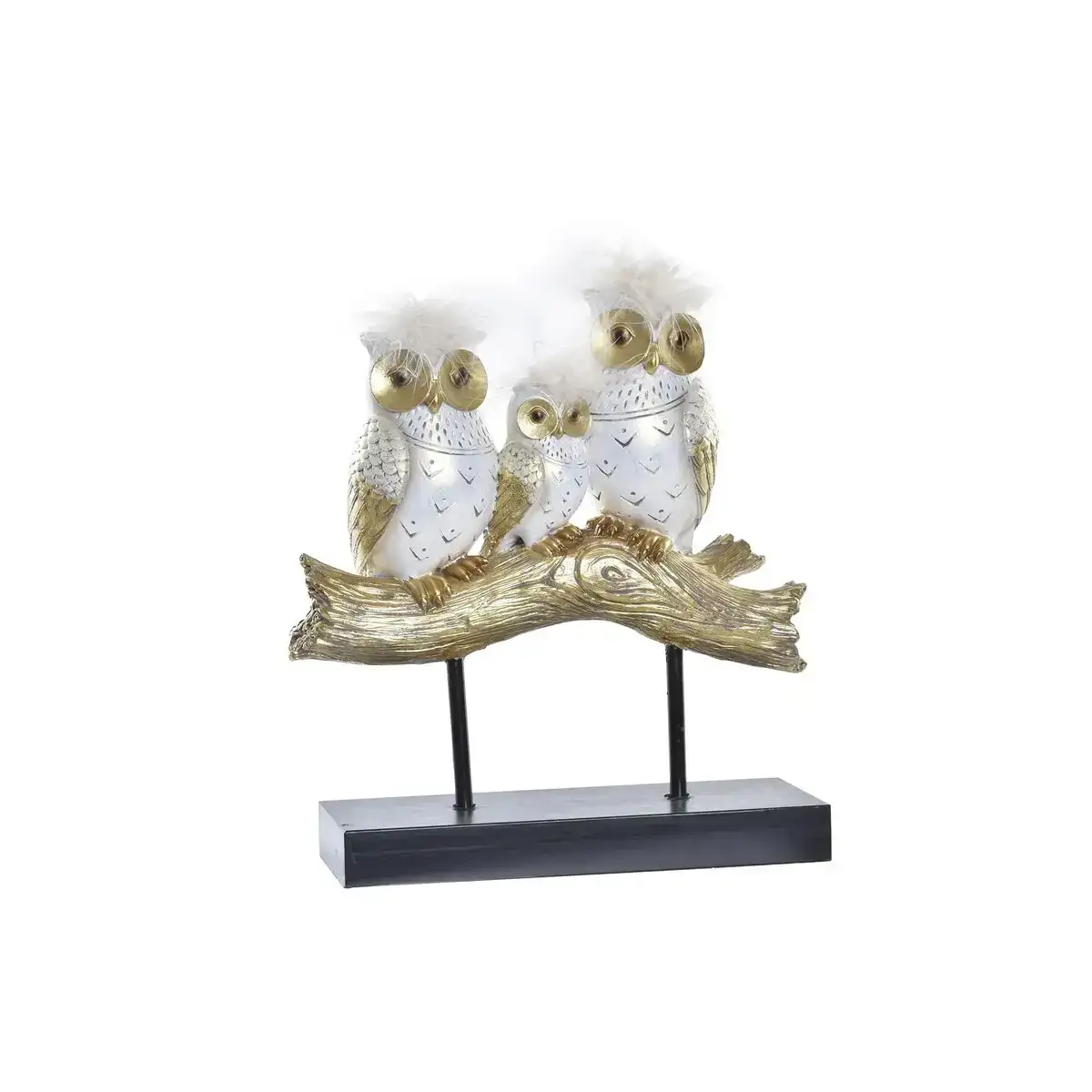 Figurine decorative dkd home decor tronc 24 x 9 x 26 cm hiboux noir dore blanc_9788. DIAYTAR COTE D'IVOIRE - Votre Destination Shopping Éthique. Parcourez notre gamme et choisissez des articles qui respectent l'environnement et les communautés locales.