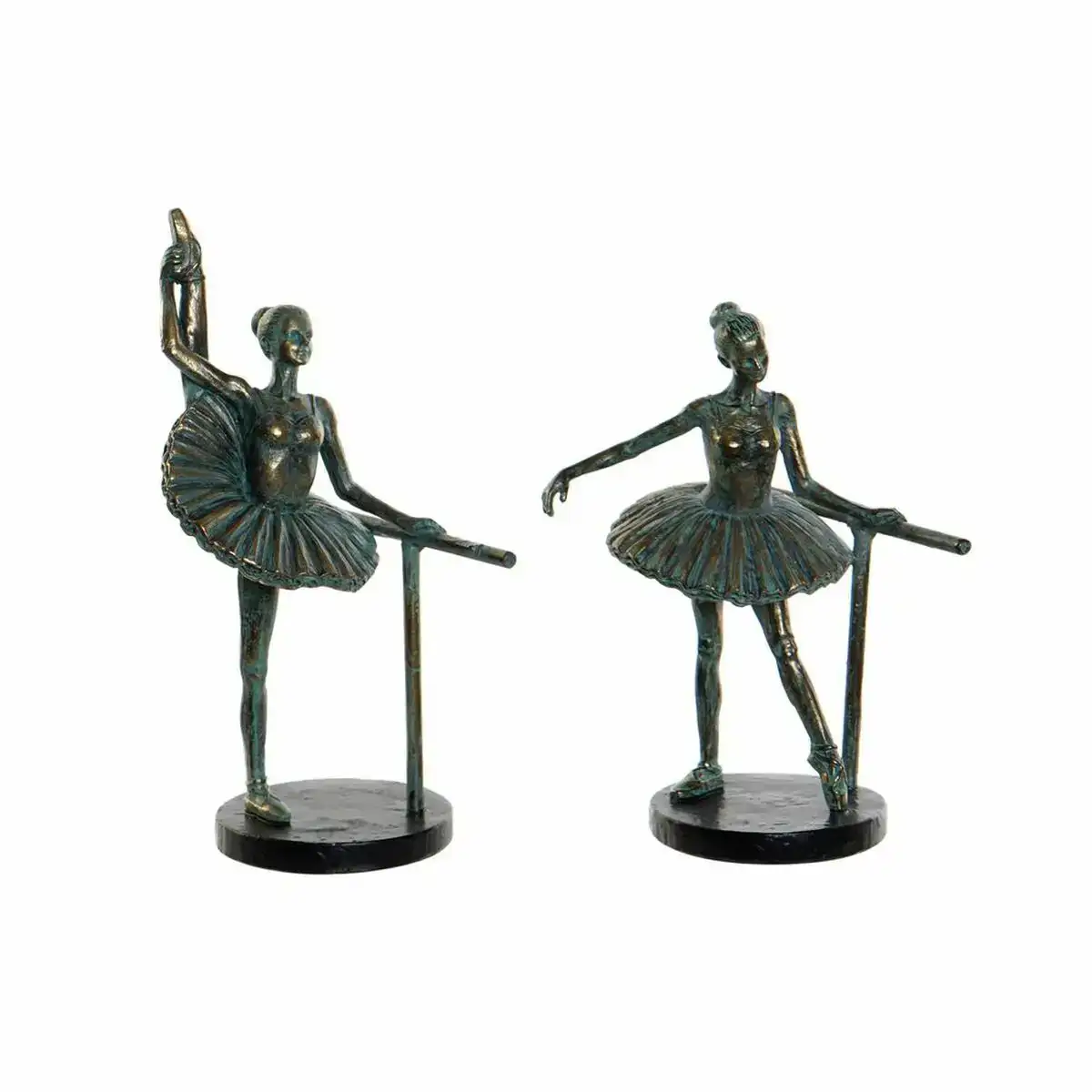 Figurine decorative dkd home decor vert dore resine romantique danseuse classique 15 x 11 x 22 cm_3756. DIAYTAR COTE D'IVOIRE - Là où le Shopping devient une Fête des Sens. Plongez dans notre univers et choisissez des produits qui éveillent votre goût pour l'esthétique et l'authenticité.