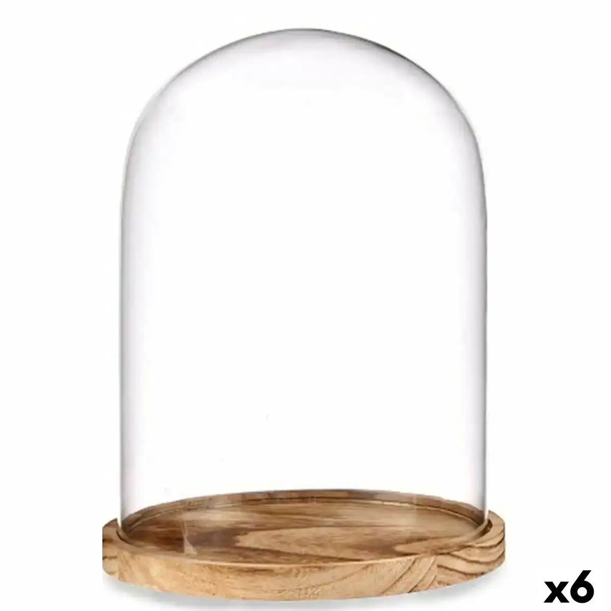 Figurine decorative dome marron transparent 22 5 x 28 x 22 5 cm 6 unites _2439. DIAYTAR COTE D'IVOIRE - Où Choisir est un Plaisir. Explorez notre boutique en ligne et choisissez parmi des produits de qualité qui satisferont vos besoins et vos goûts.